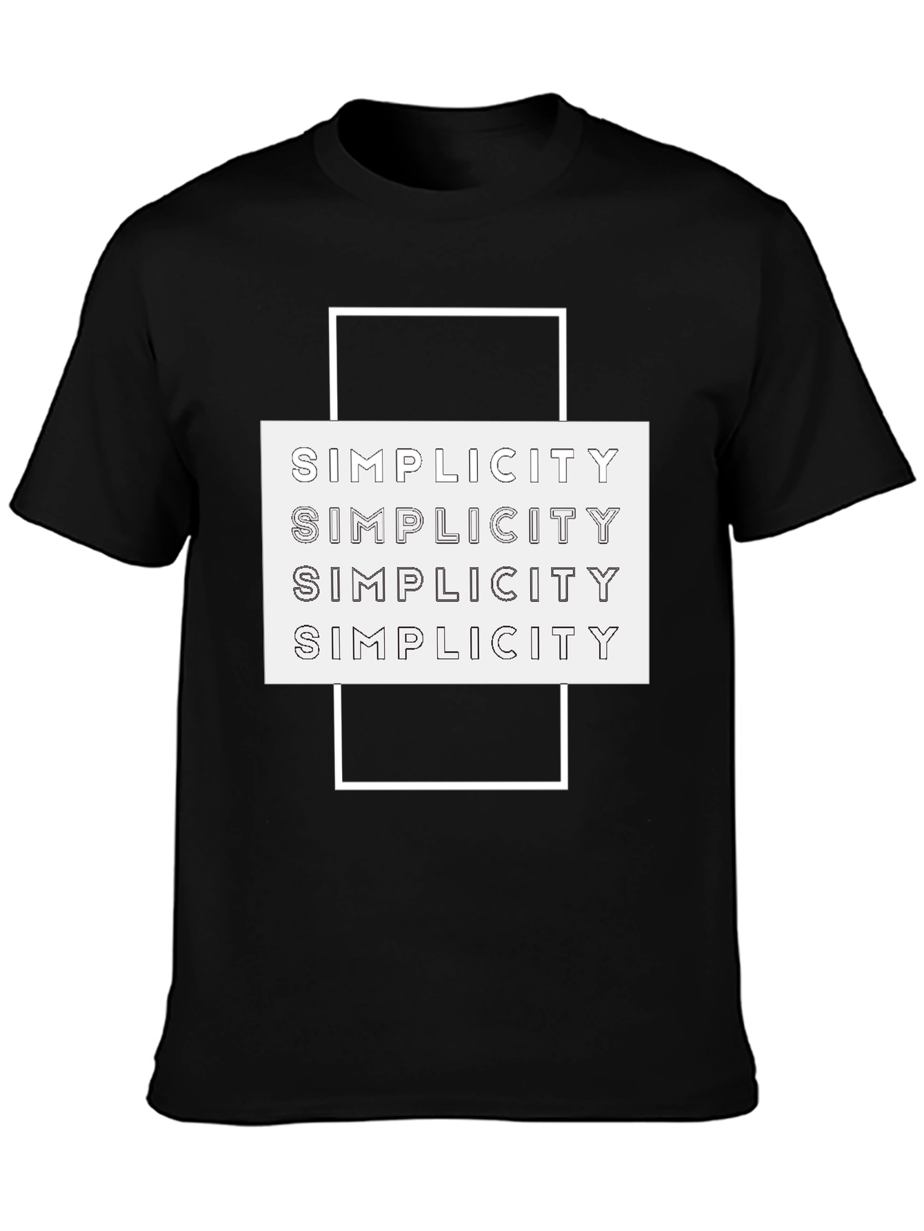 Simplicity Graphic Tee - Modern Minimalist Design