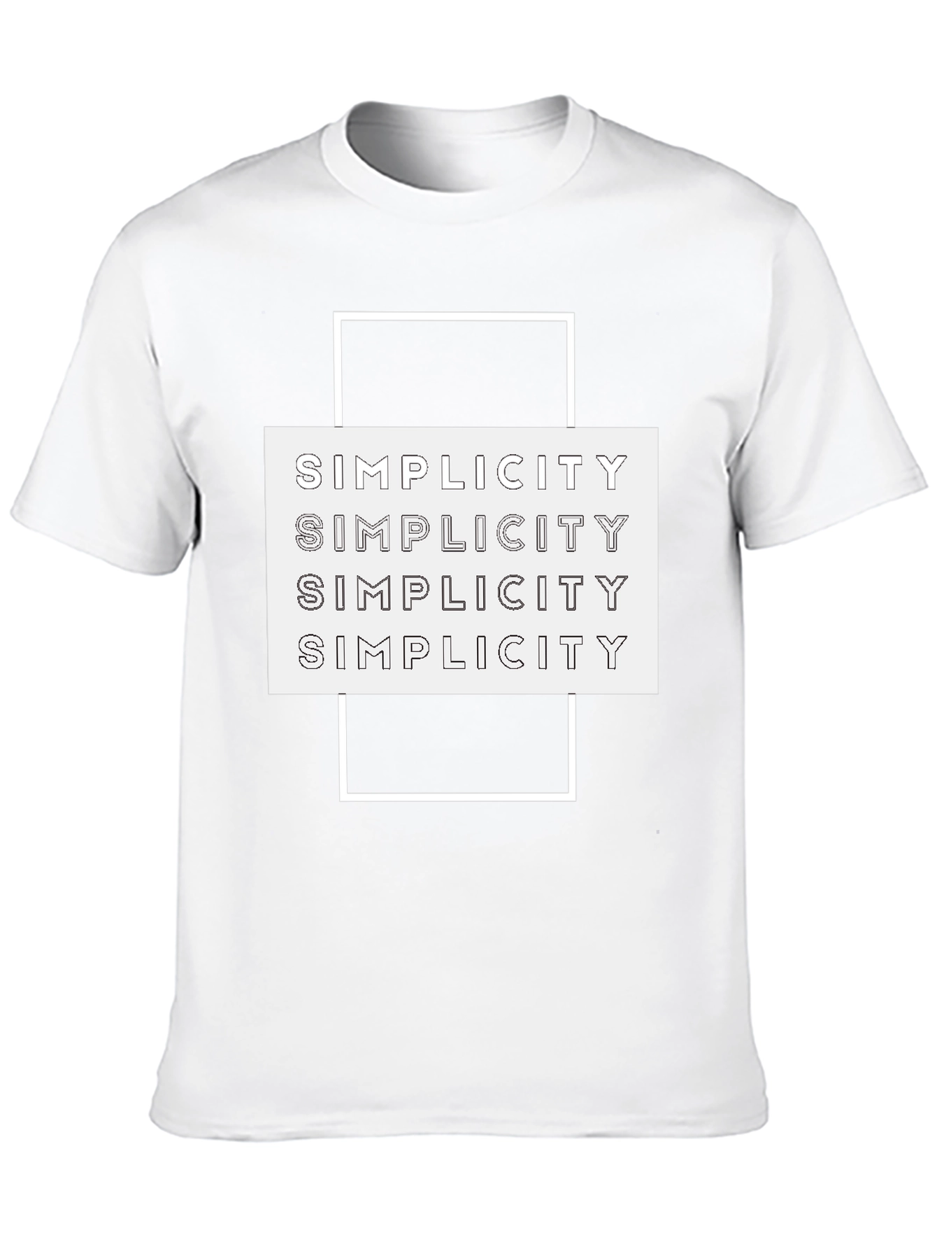 Simplicity Graphic Tee - Modern Minimalist Design