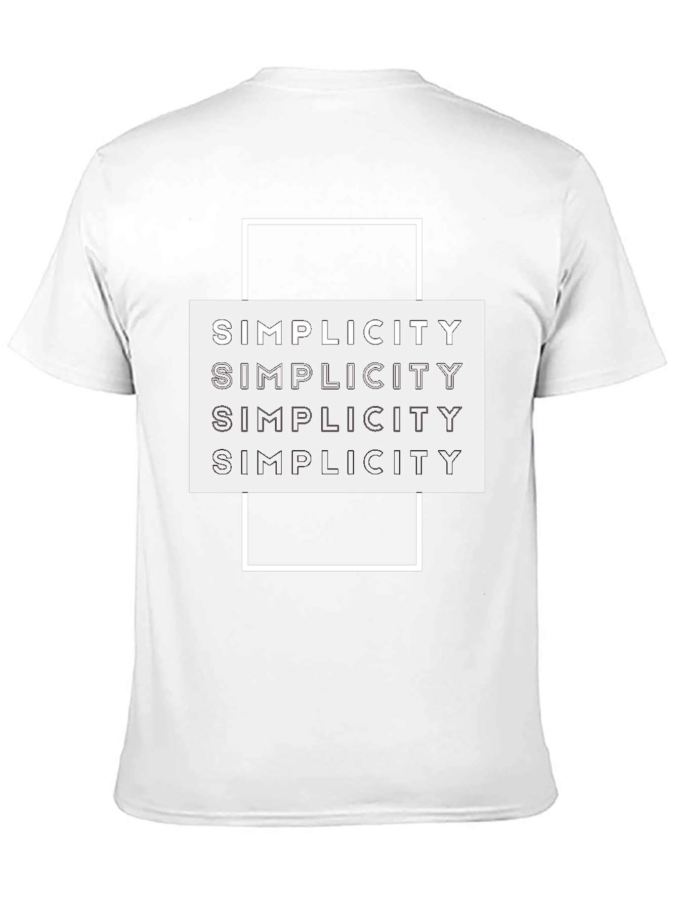 Simplicity Graphic Tee - Modern Minimalist Design