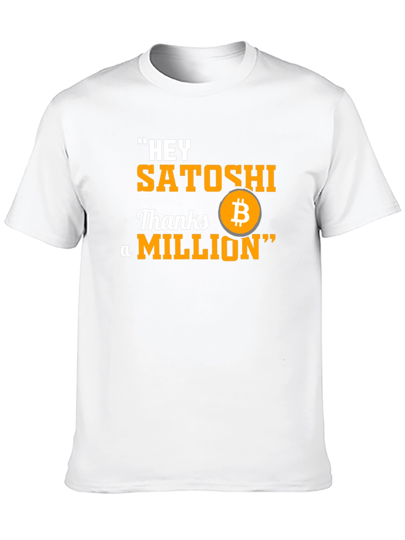 Bitcoin Hey Satoshi Graphic T-Shirt