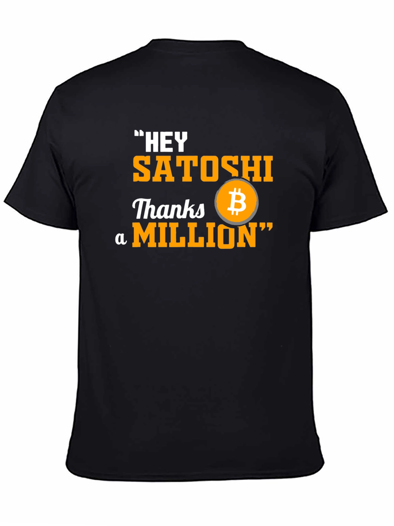 Bitcoin Hey Satoshi Graphic T-Shirt