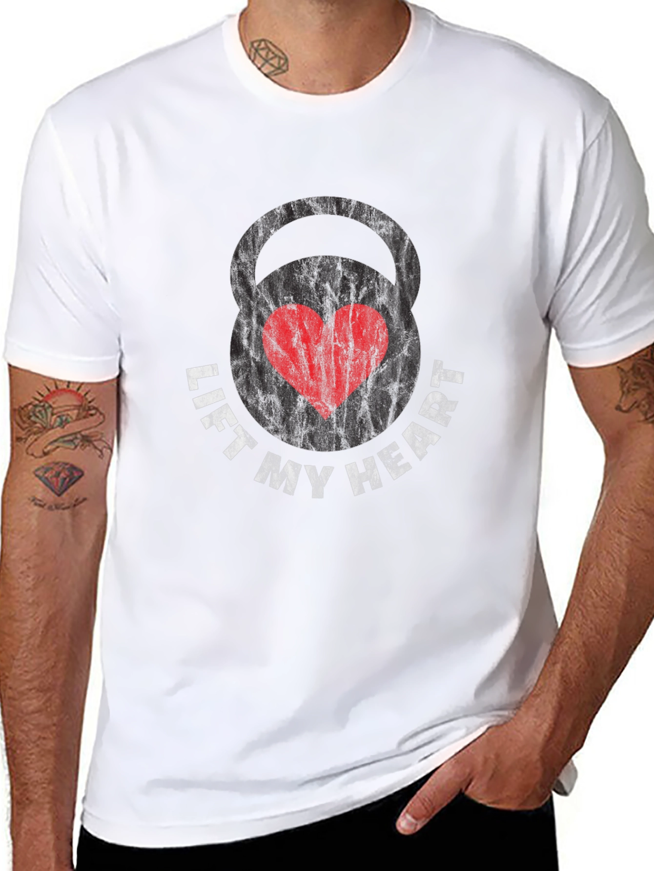 Lift My Heart Black Graphic Tee