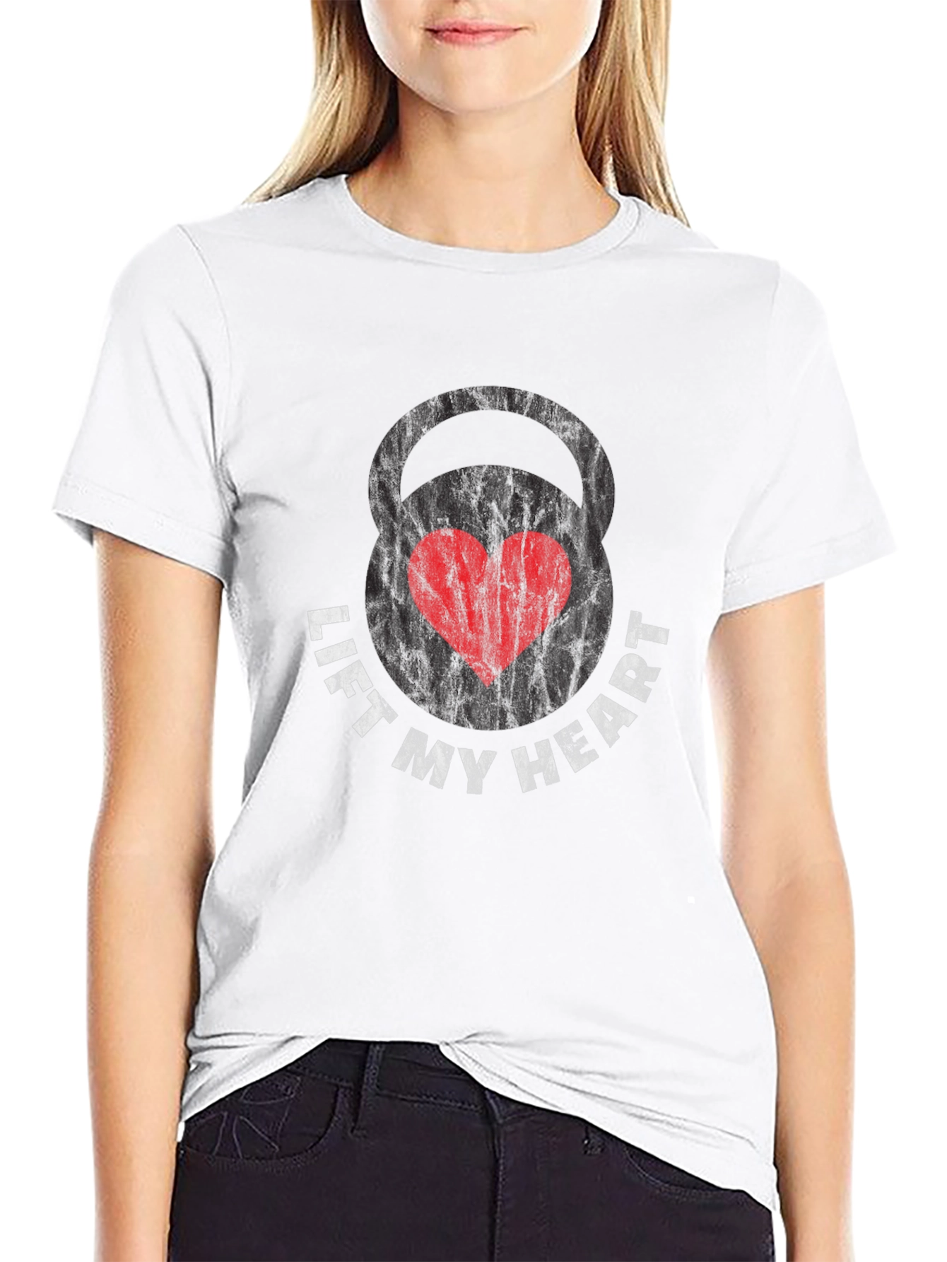Lift My Heart Black Graphic Tee