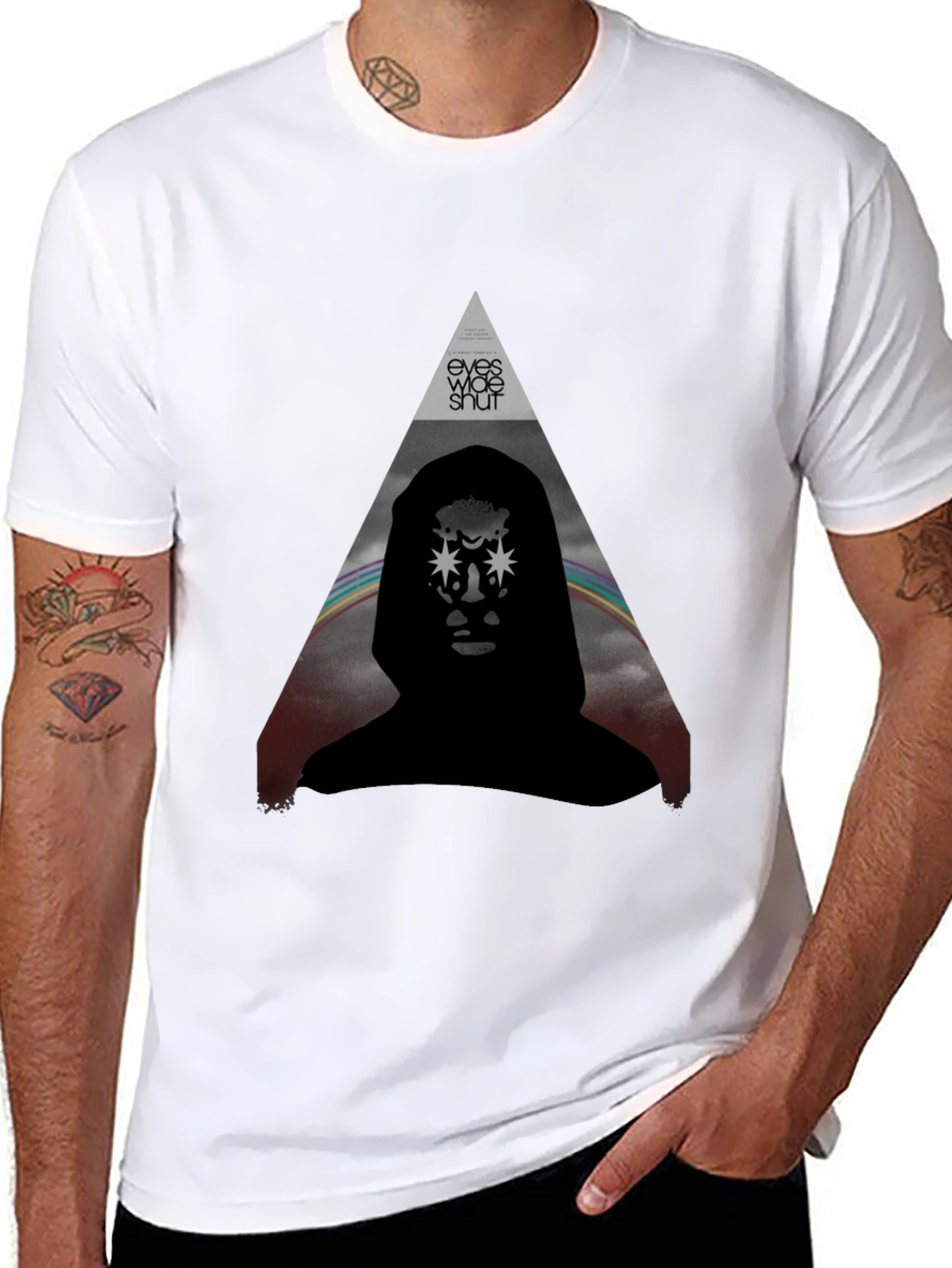 Eyes Wide Shut Graphic Tee - Stylish Black T-Shirt