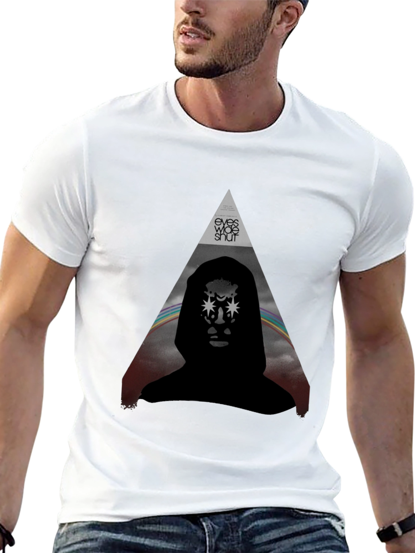 Eyes Wide Shut Graphic Tee - Stylish Black T-Shirt