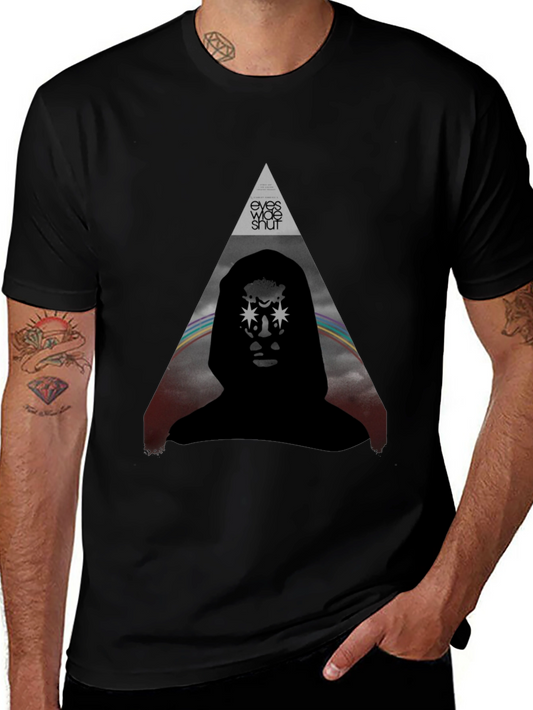 Eyes Wide Shut Graphic Tee - Stylish Black T-Shirt