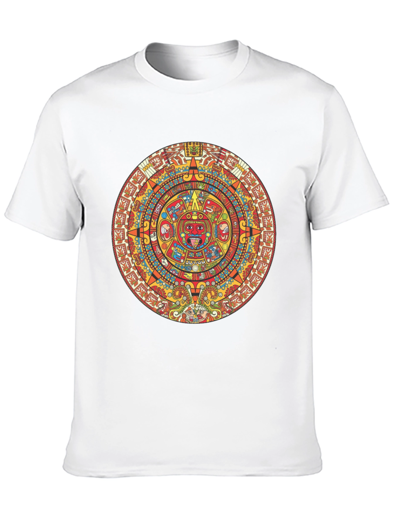 Aztec Calendar Graphic T-Shirt