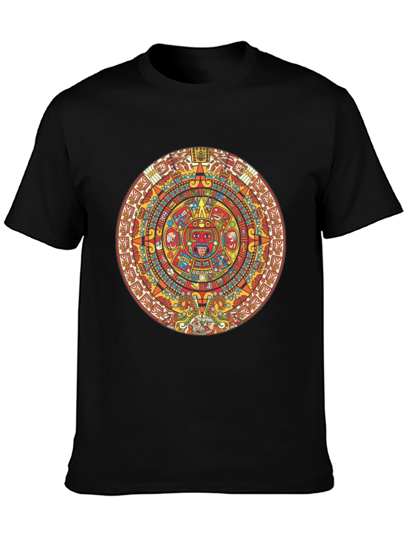 Aztec Calendar Graphic T-Shirt