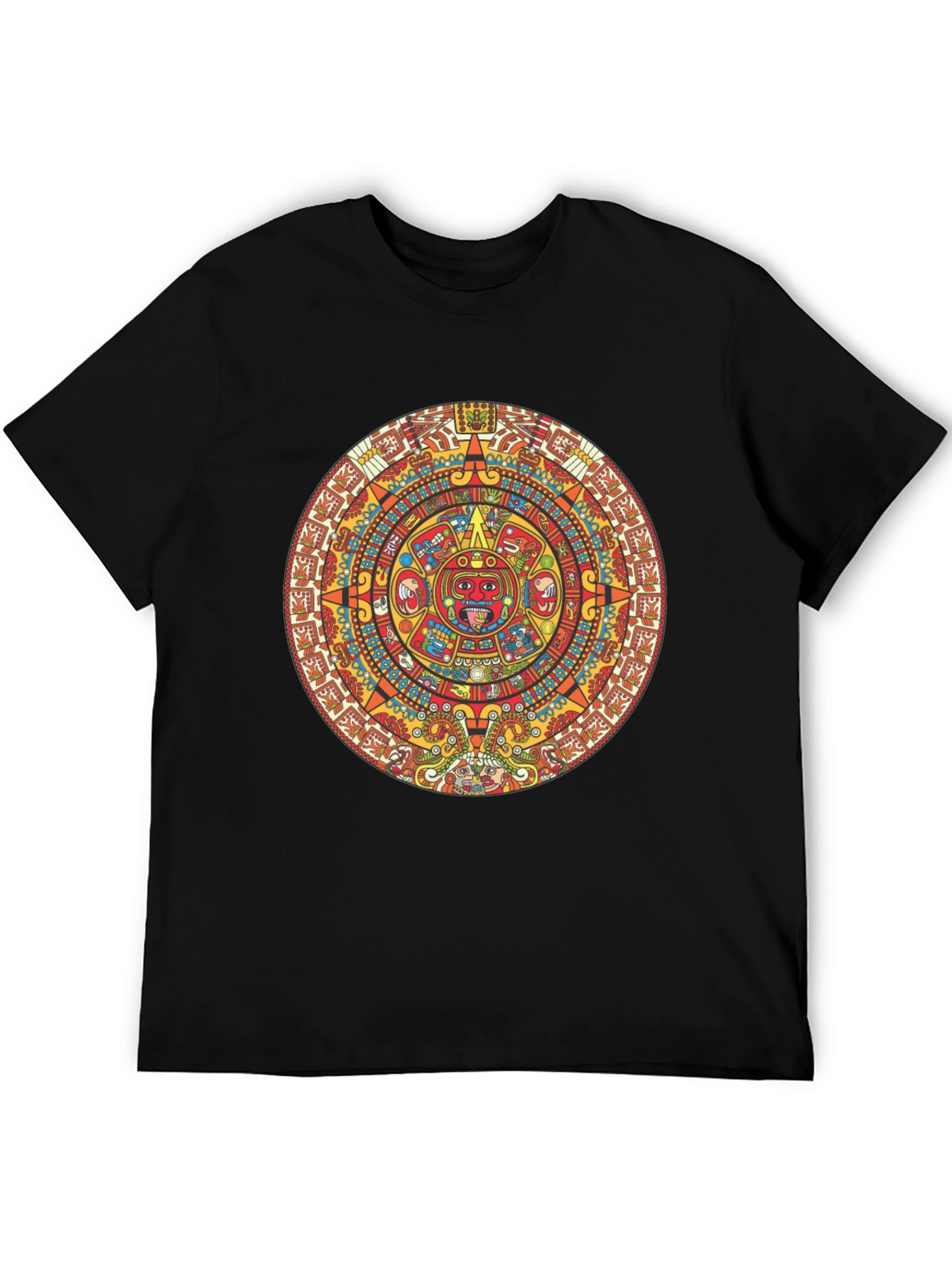 Aztec Calendar Graphic T-Shirt