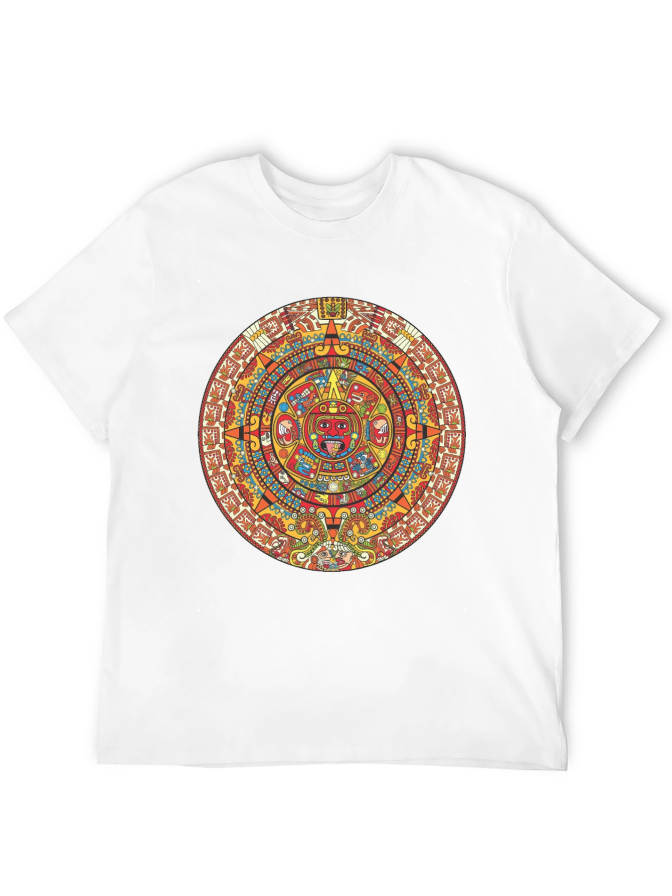 Aztec Calendar Graphic T-Shirt