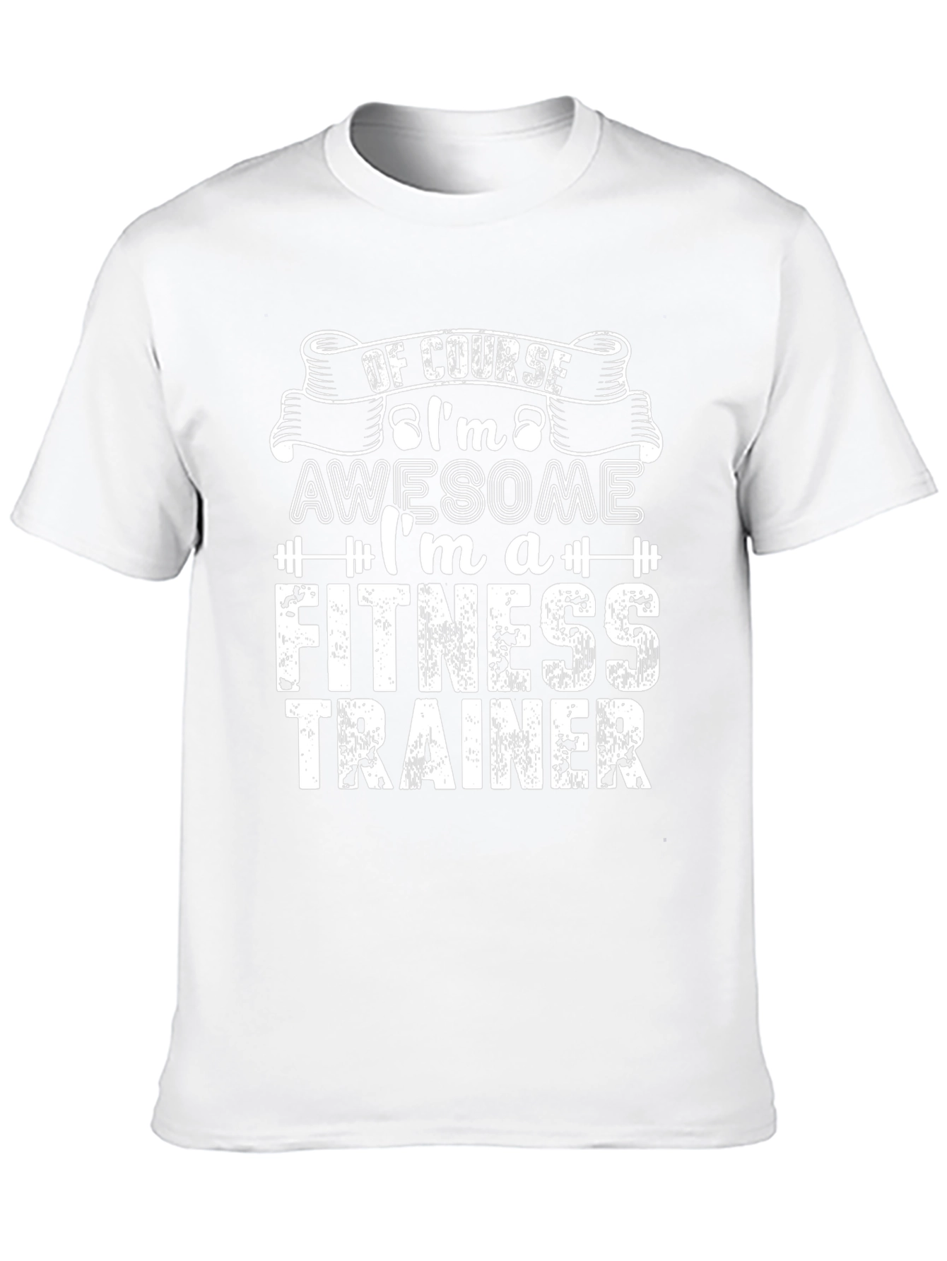 Awesome Fitness Trainer Black Graphic T-Shirt