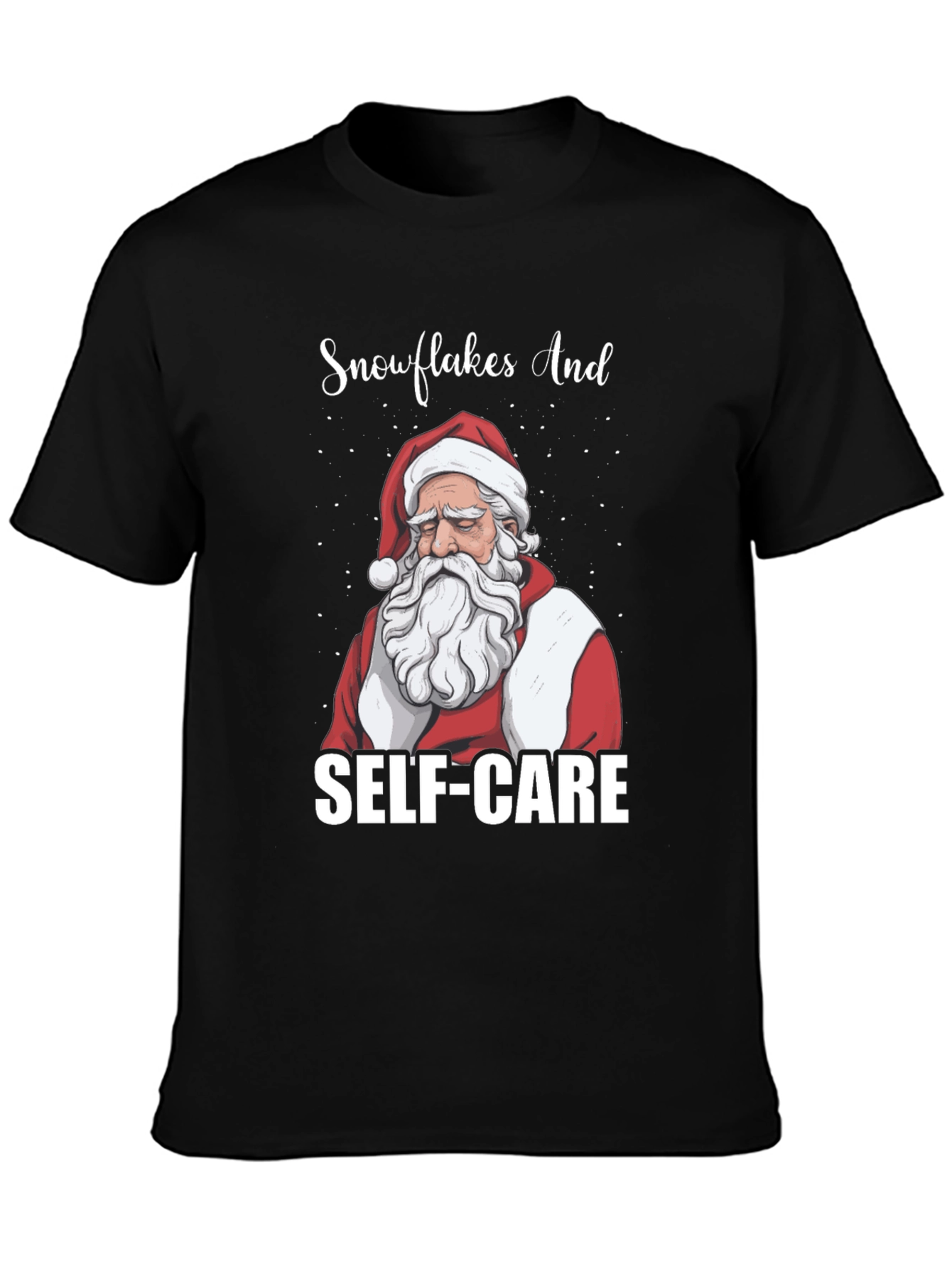 Santa Self-Care T-Shirt - Holiday Relaxation