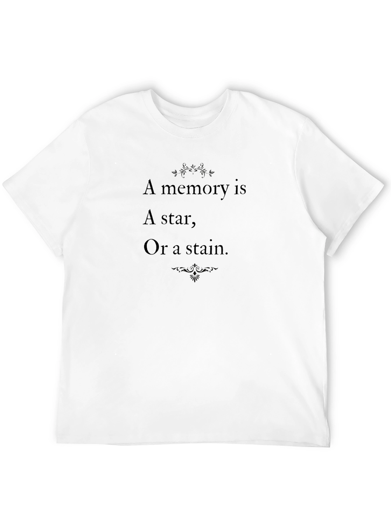 Memory Star Stain Black Graphic T-Shirt