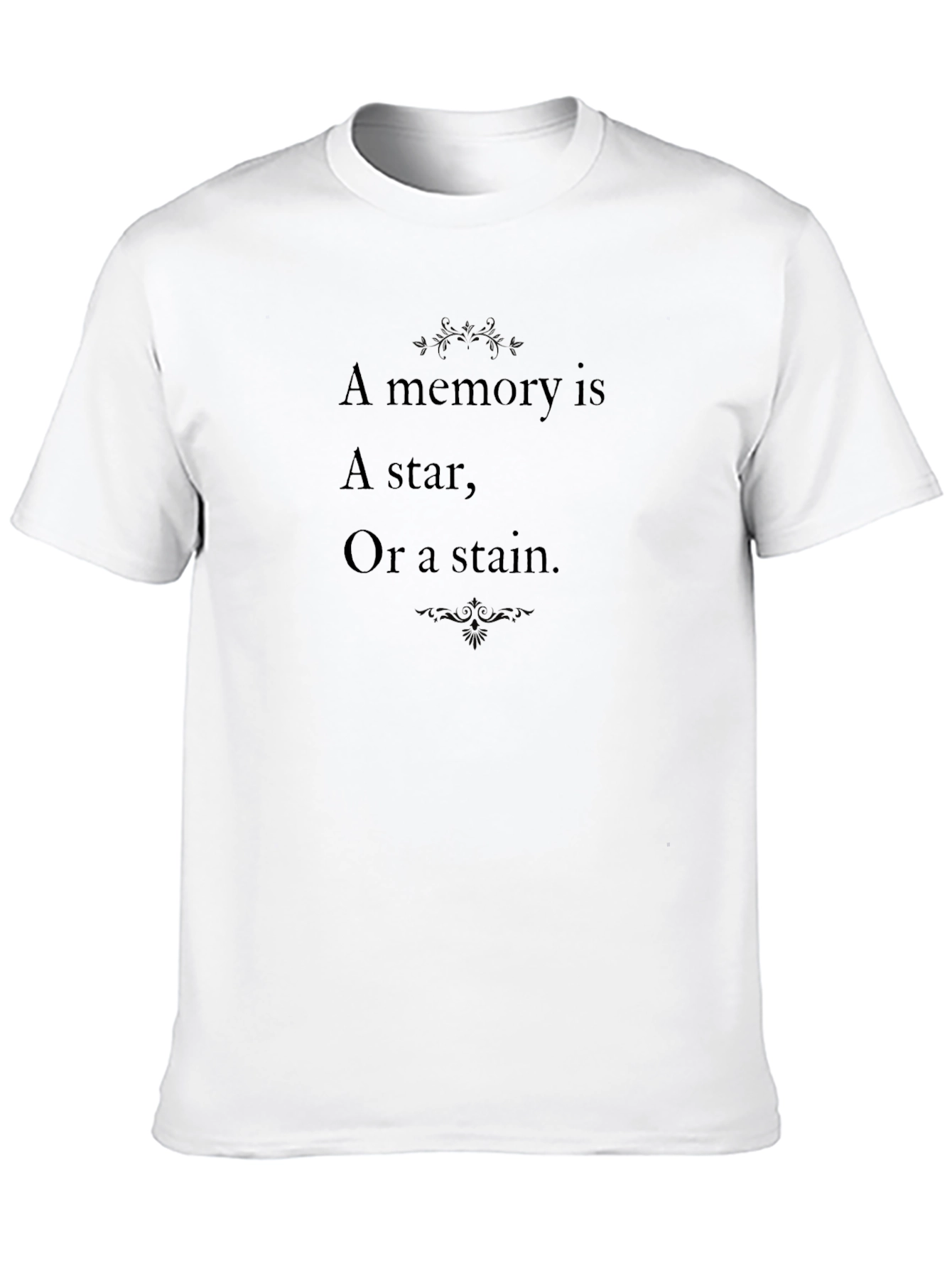Memory Star Stain Black Graphic T-Shirt