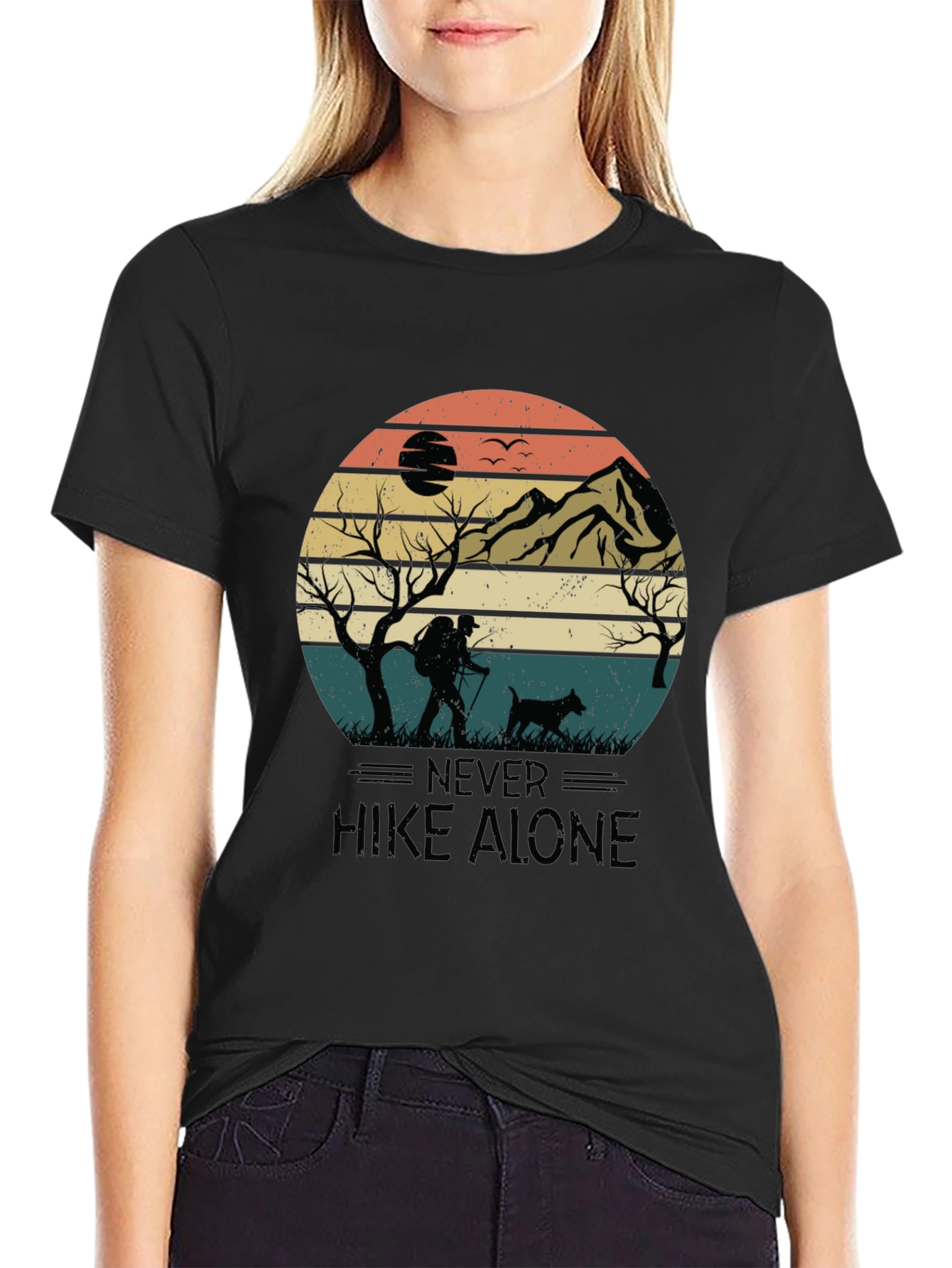 Never Hike Alone Graphic Tee