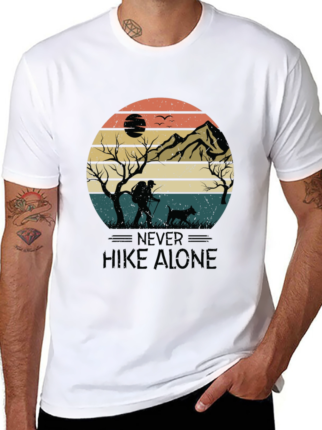 Never Hike Alone Graphic Tee