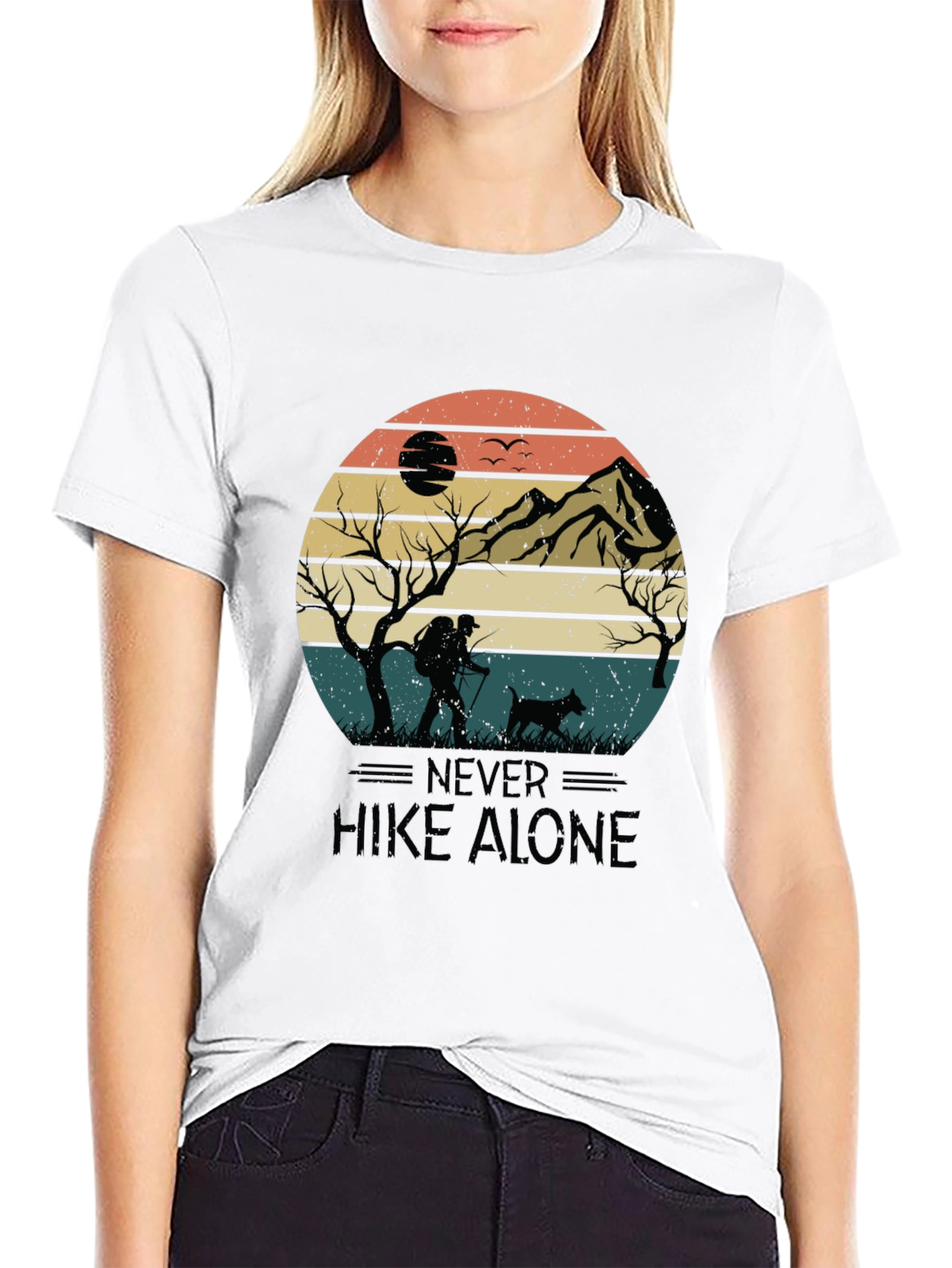 Never Hike Alone Graphic Tee