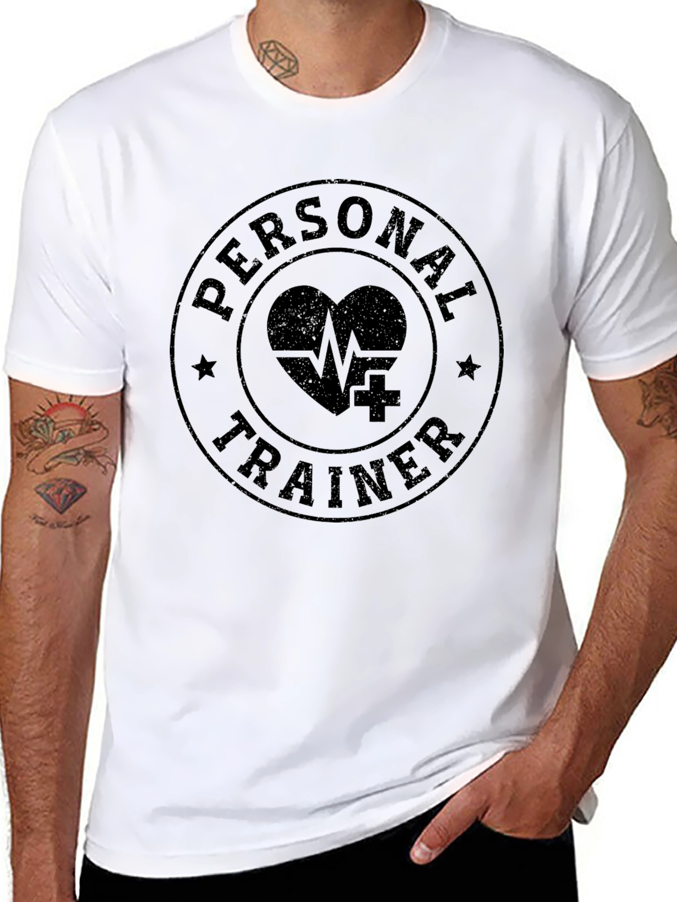 Personal Trainer T-Shirt - Fitness Heart Design