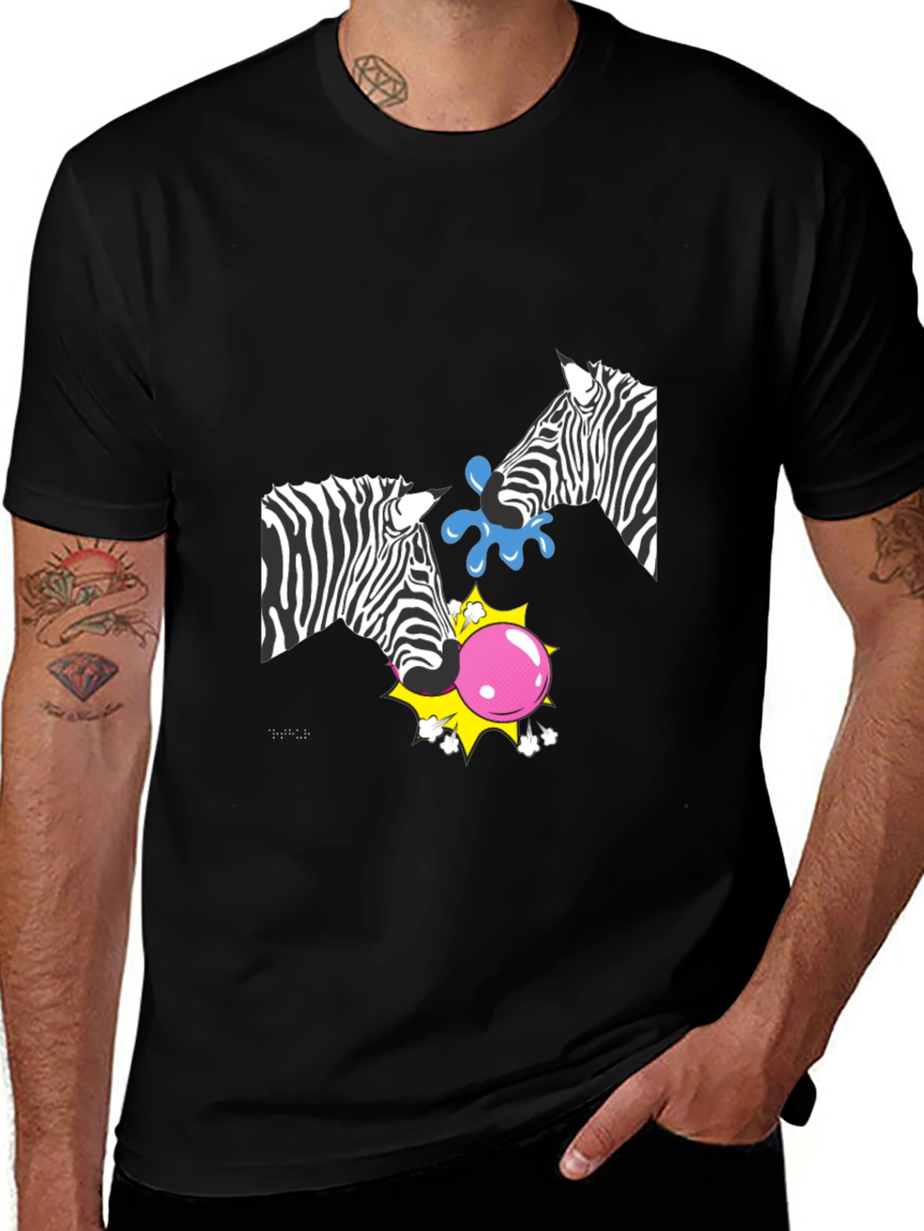 Zebra Bubblegum T-Shirt