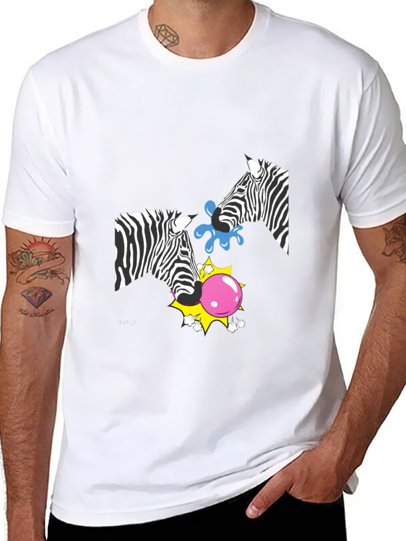 Zebra Bubblegum T-Shirt