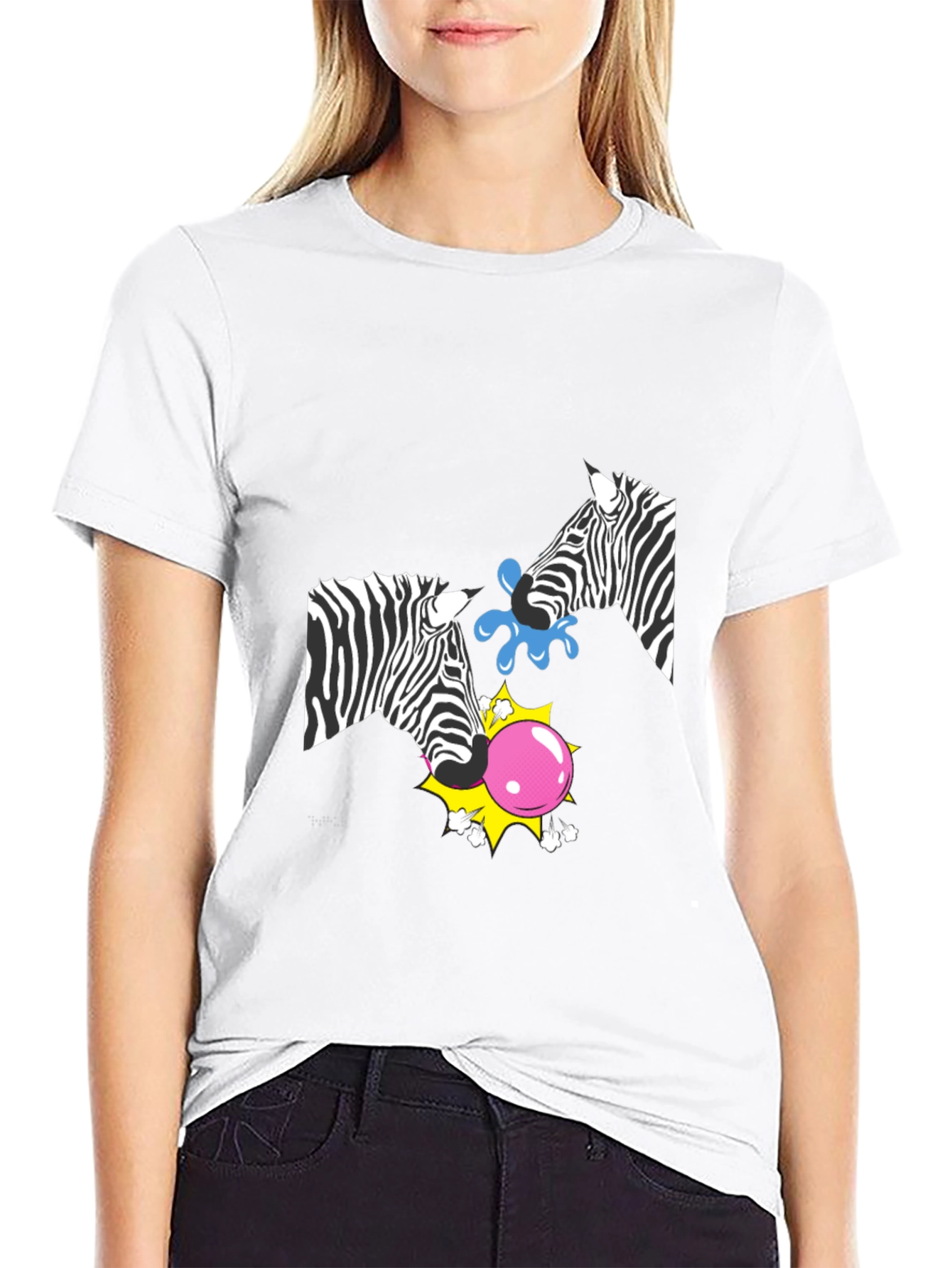Zebra Bubblegum T-Shirt