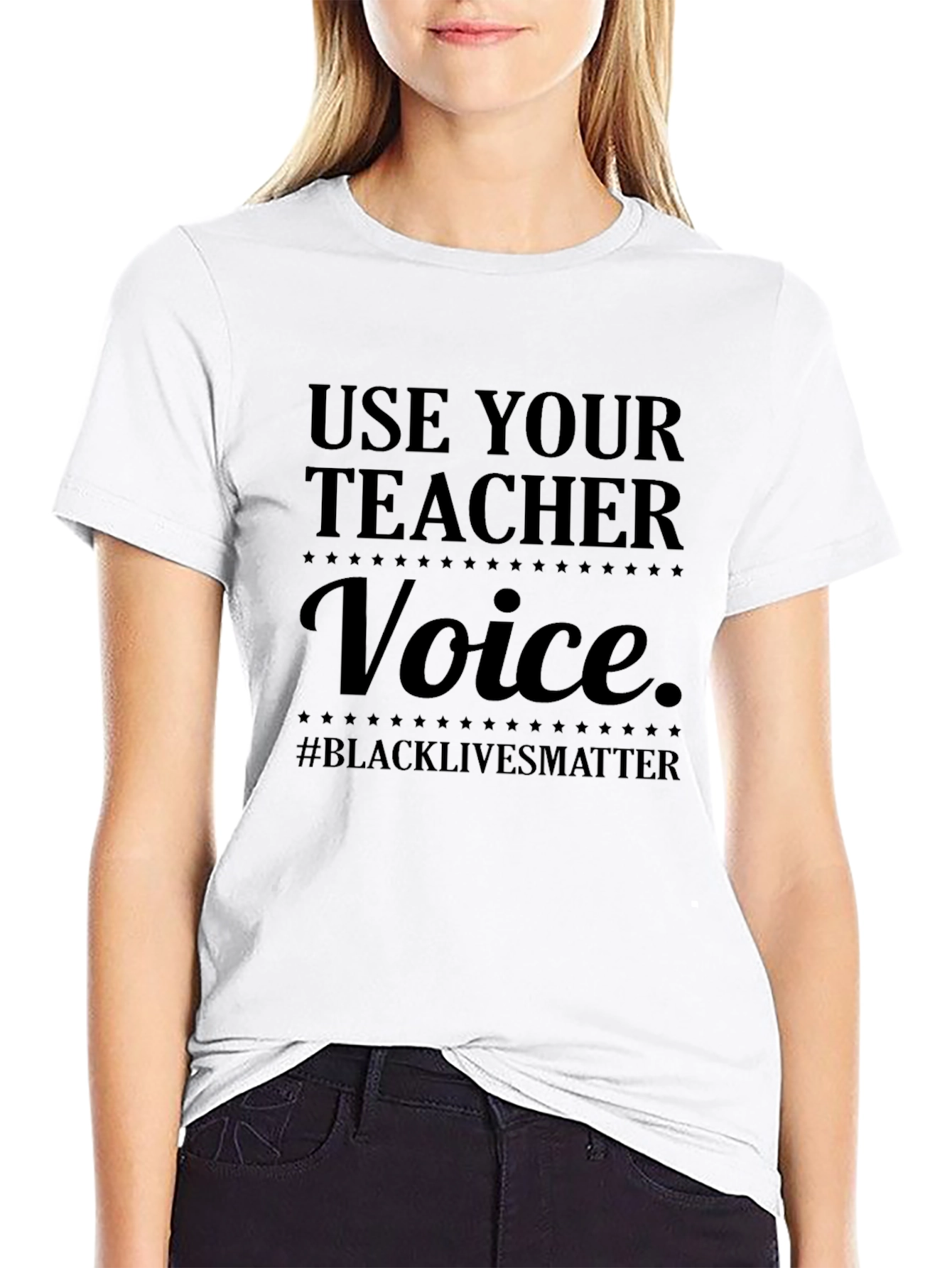 Use Your Teacher Voice Black Lives Matter T-Shirt