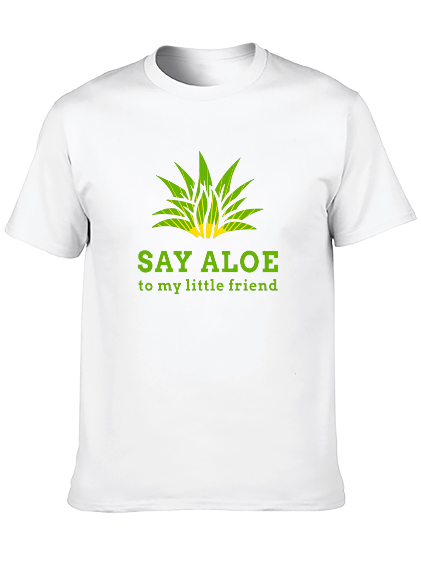 Say Aloe To My Little Friend Black Graphic Tee
