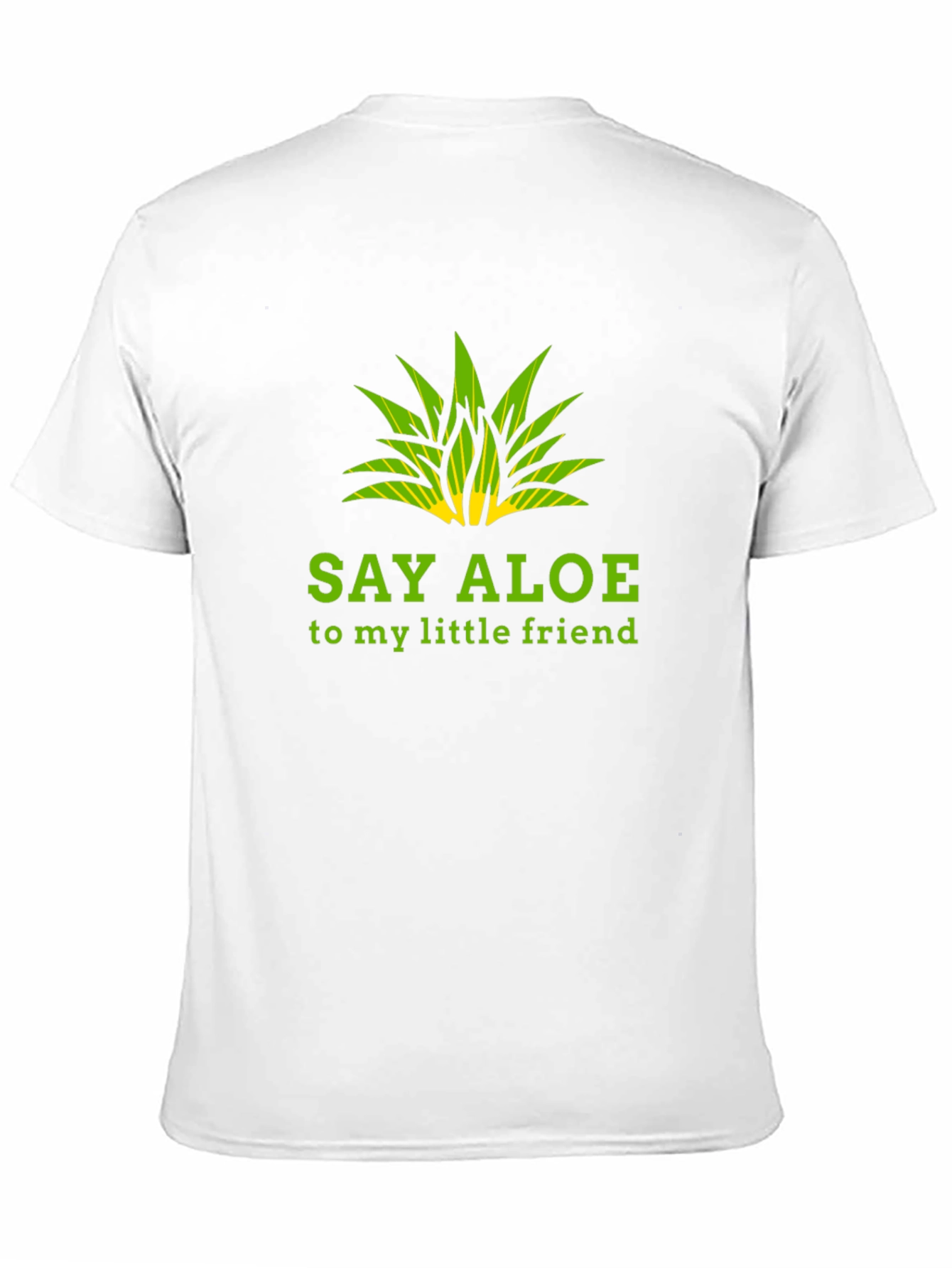 Say Aloe To My Little Friend Black Graphic Tee