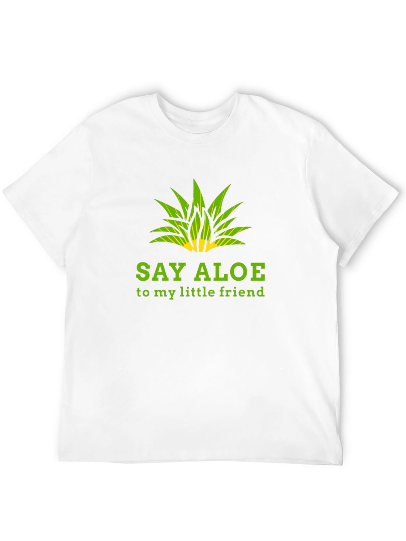 Say Aloe To My Little Friend Black Graphic Tee