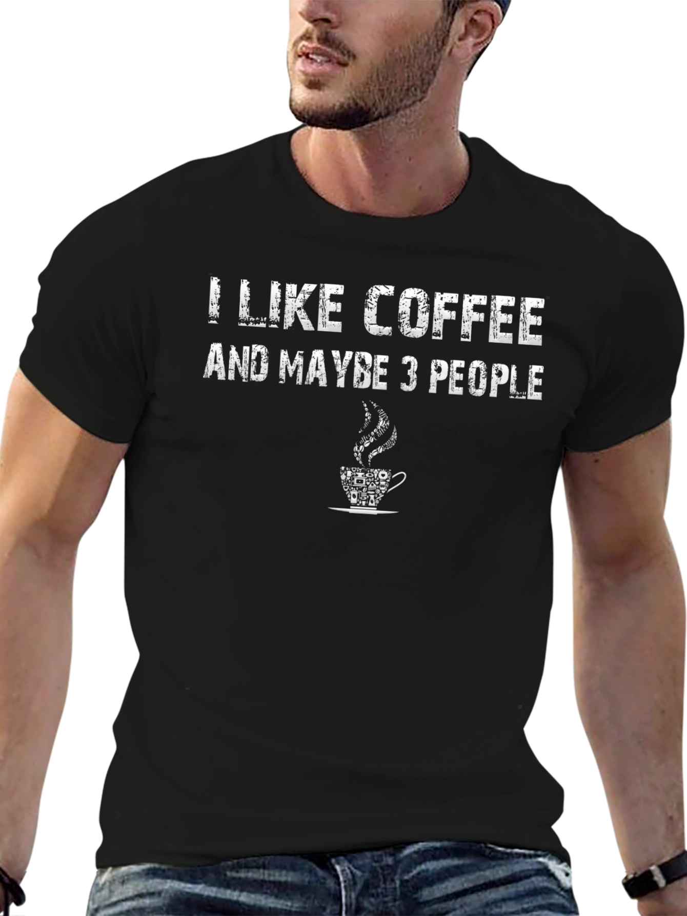 I Like Coffee and Maybe 3 People Graphic Tee