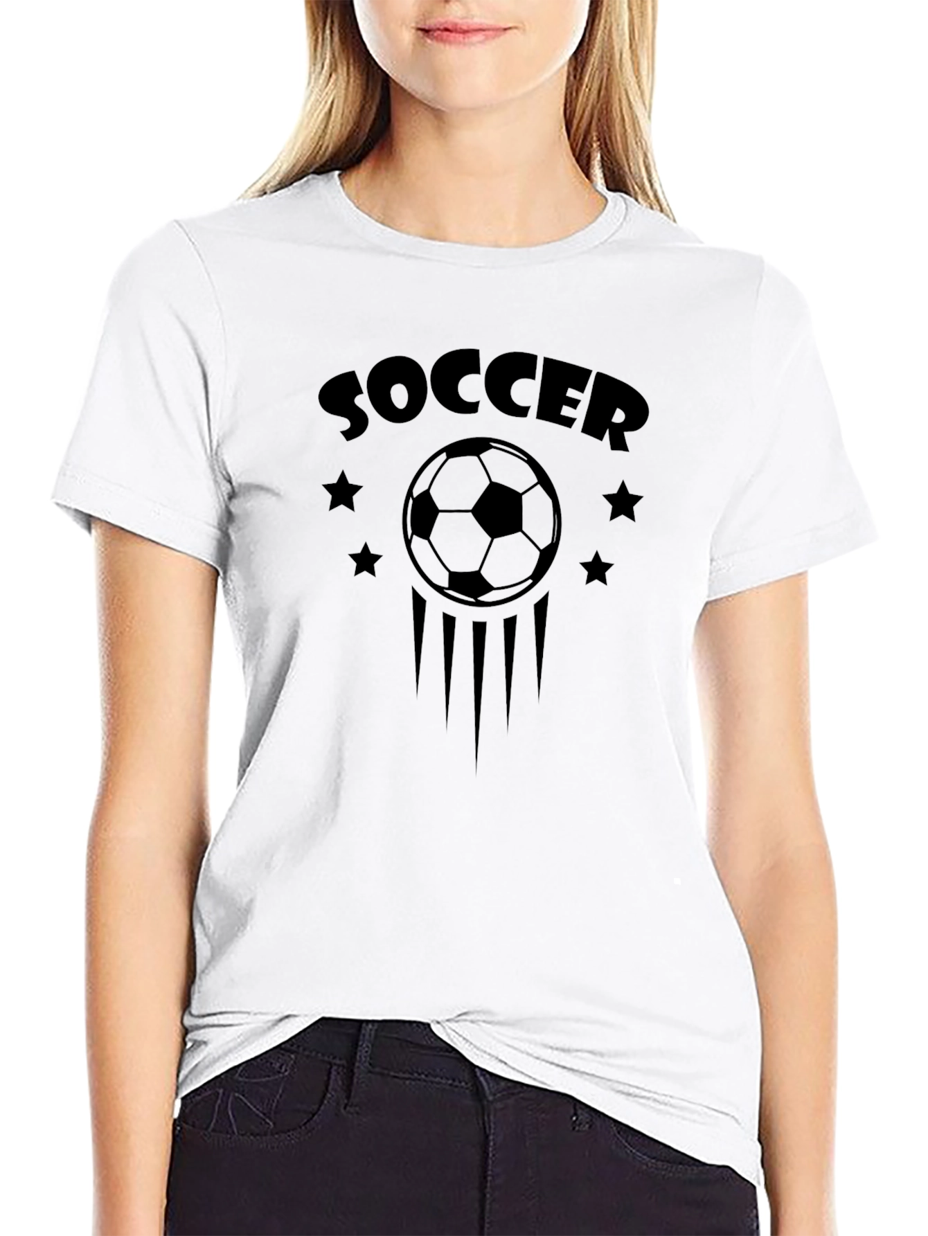 Soccer Graphic T-Shirt - Black