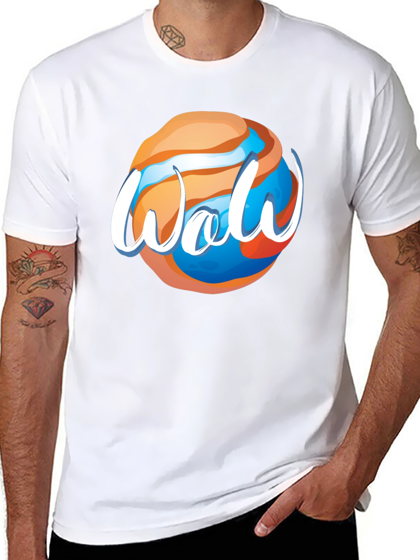 Wow Graphic T-Shirt - Stylish Design