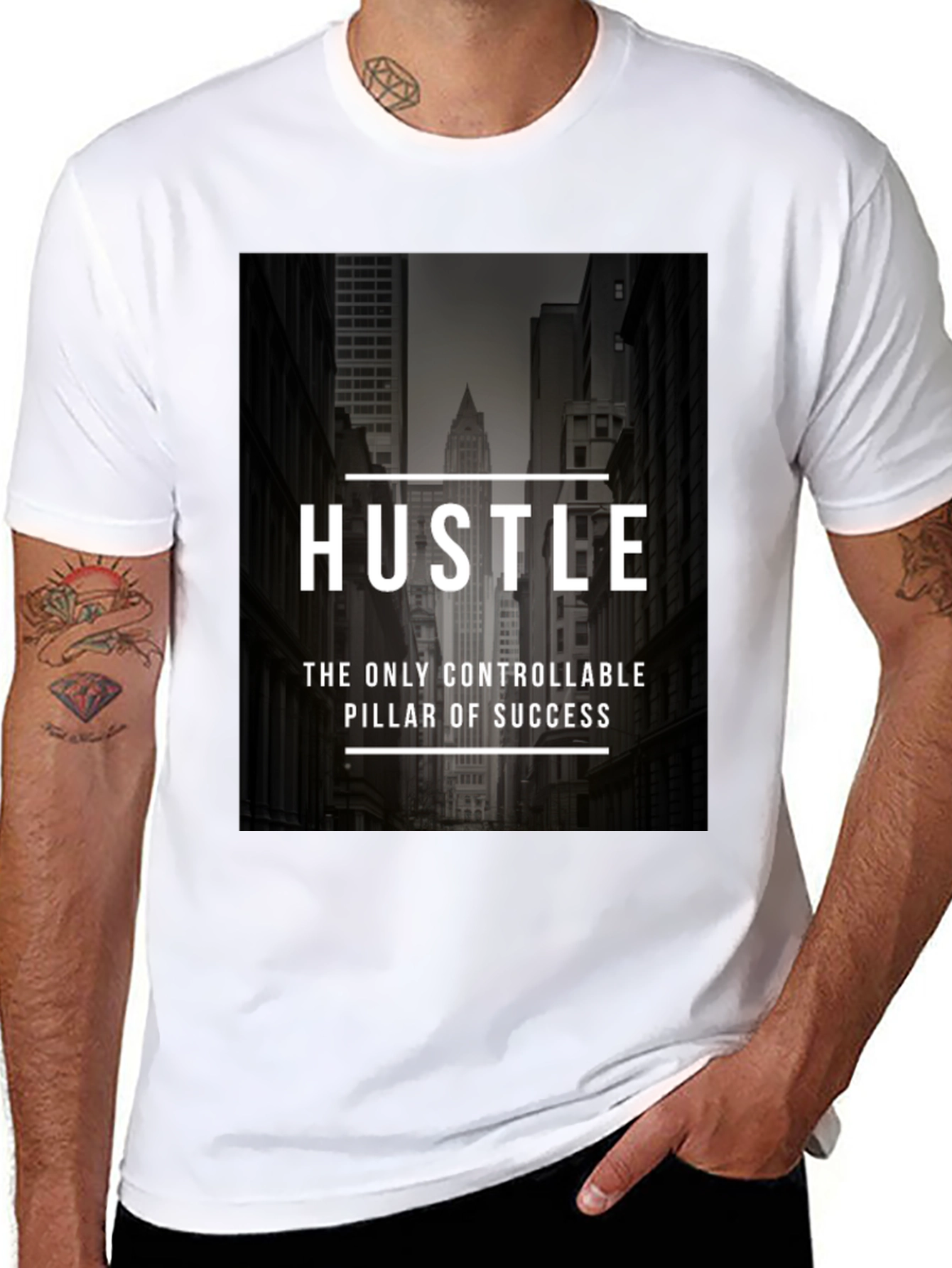 Hustle Graphic Tee - Urban Style T-Shirt