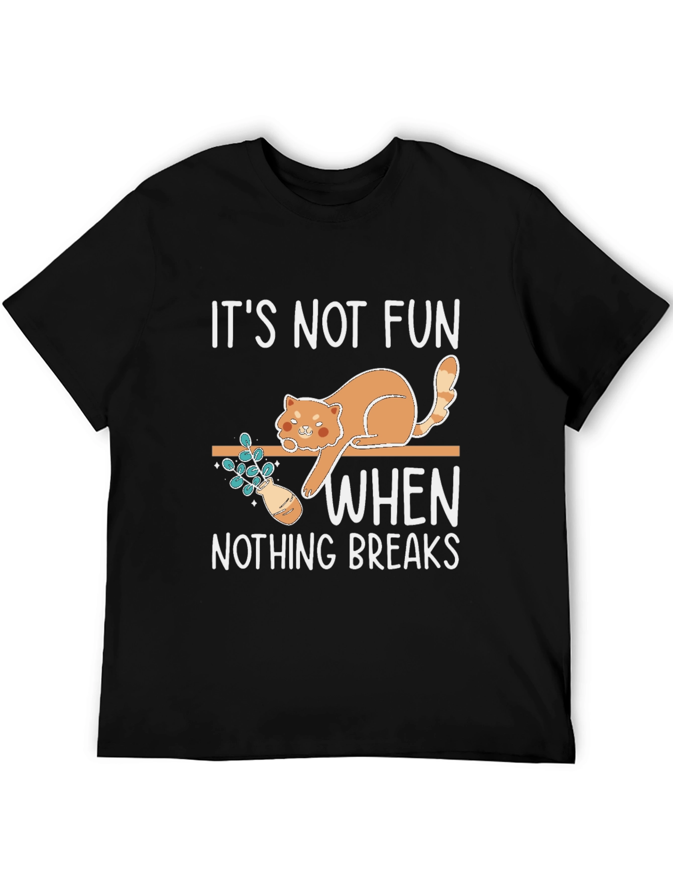 Funny Cat Graphic T-Shirt