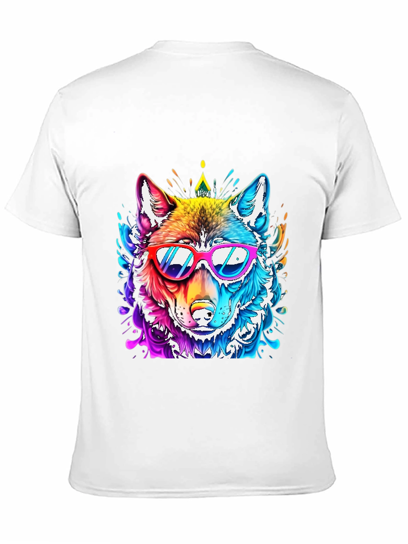 Cool Colorful Wolf T-Shirt