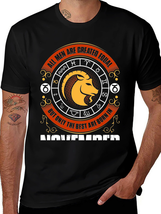 November Zodiac T-Shirt - Best Men Are Born In November