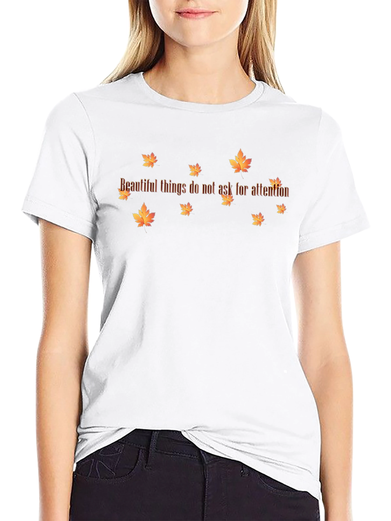 Fall Leaves Graphic T-Shirt: Beautiful Attention