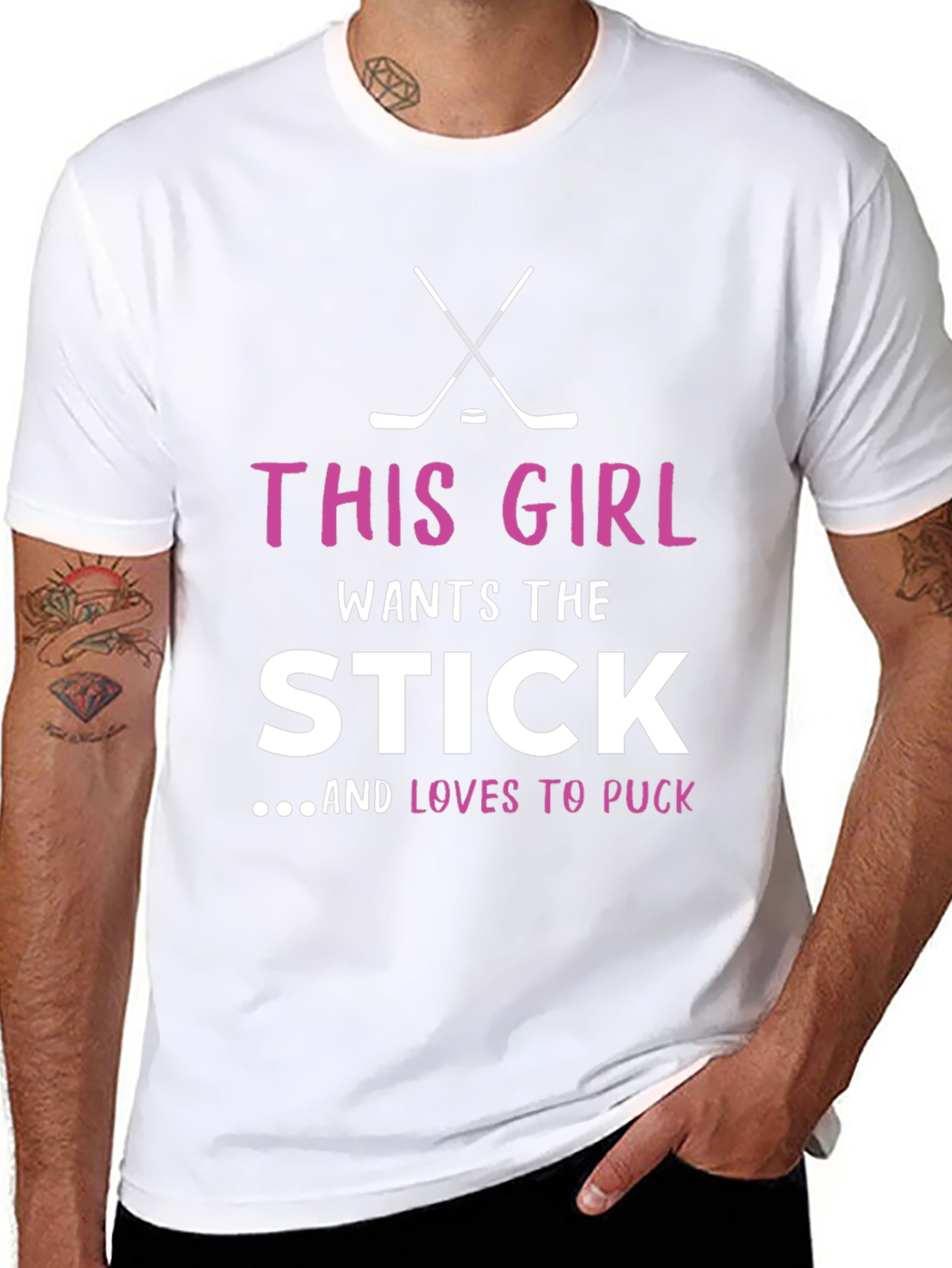 This Girl Wants the Stick Hockey T-Shirt
