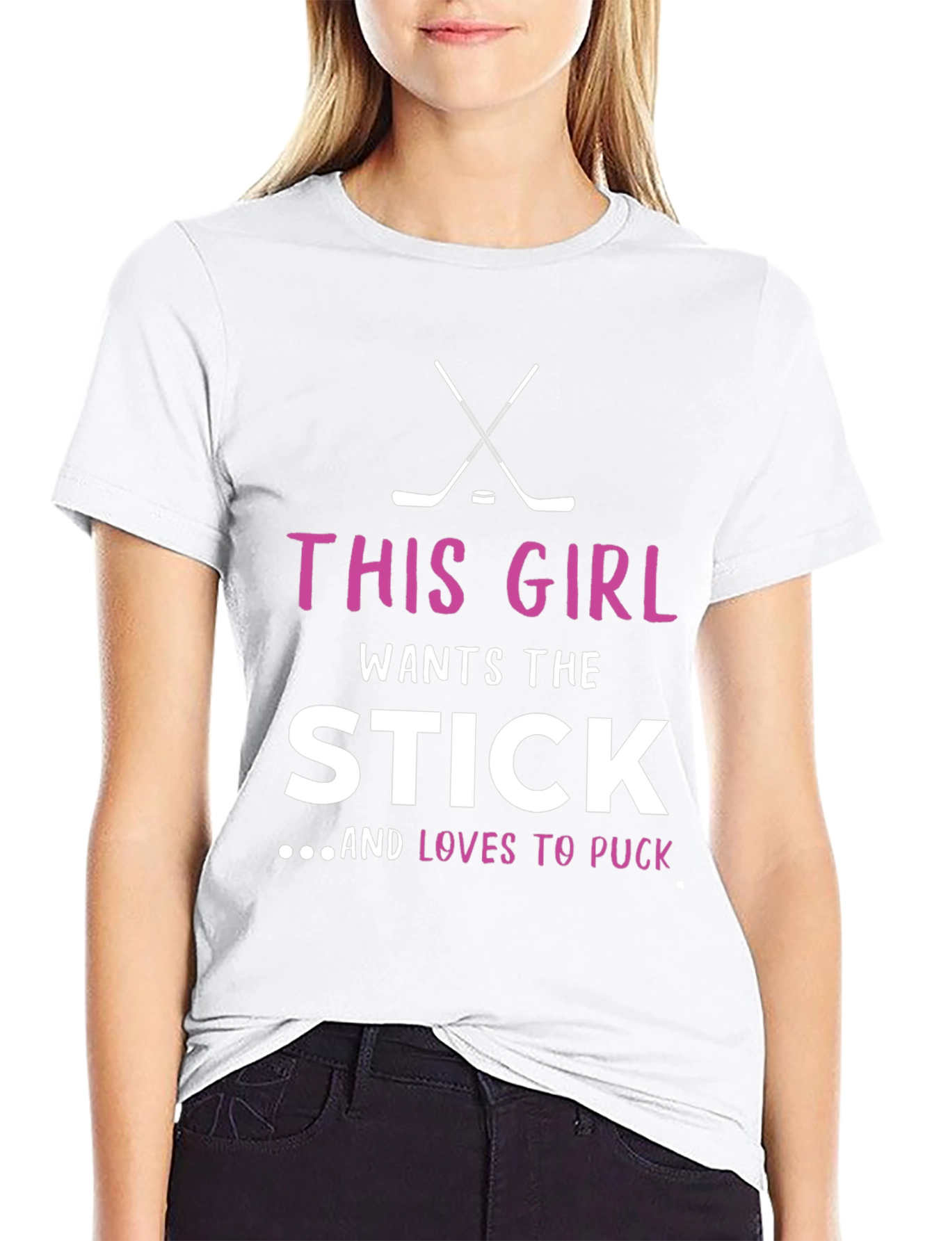 This Girl Wants the Stick Hockey T-Shirt