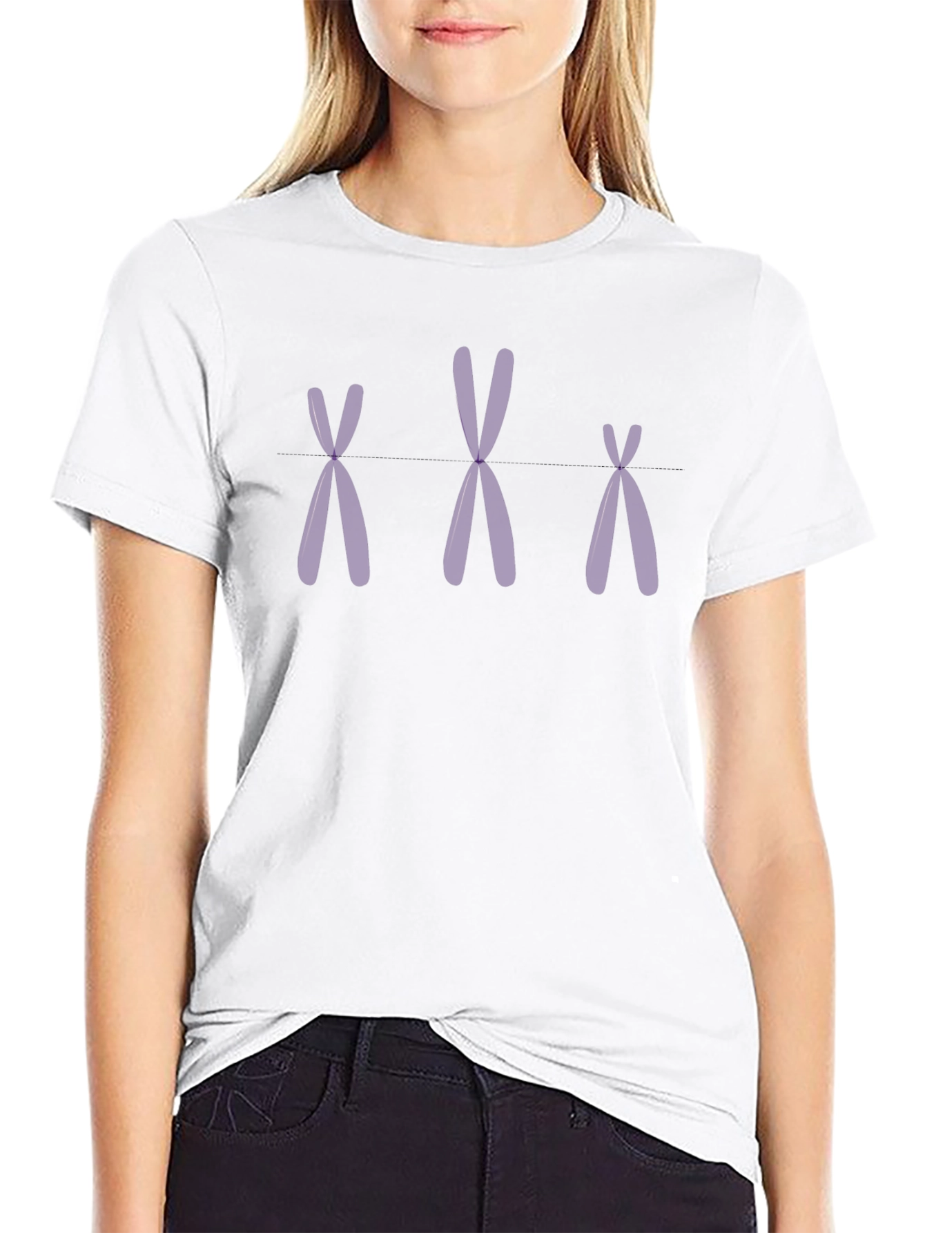 Triple Chromosome Black T-Shirt