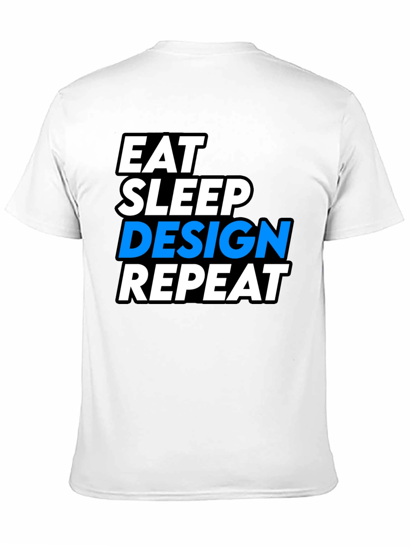 Eat Sleep Design Repeat Black Graphic Tee