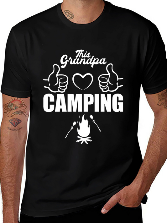 This Grandpa Loves Camping Graphic T-Shirt