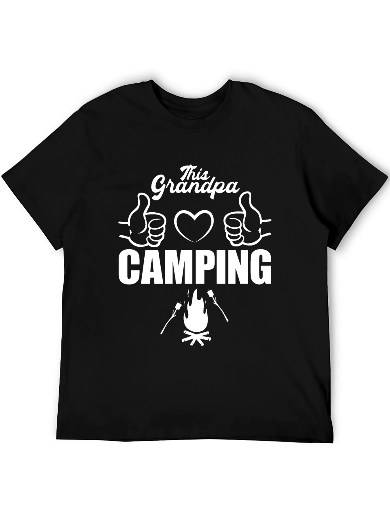 This Grandpa Loves Camping Graphic T-Shirt