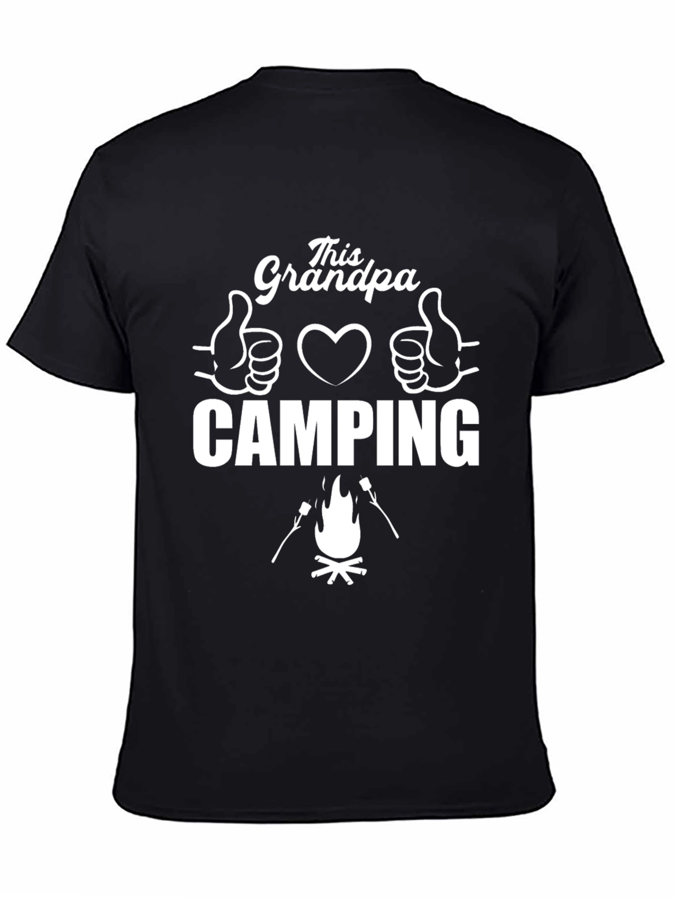 This Grandpa Loves Camping Graphic T-Shirt