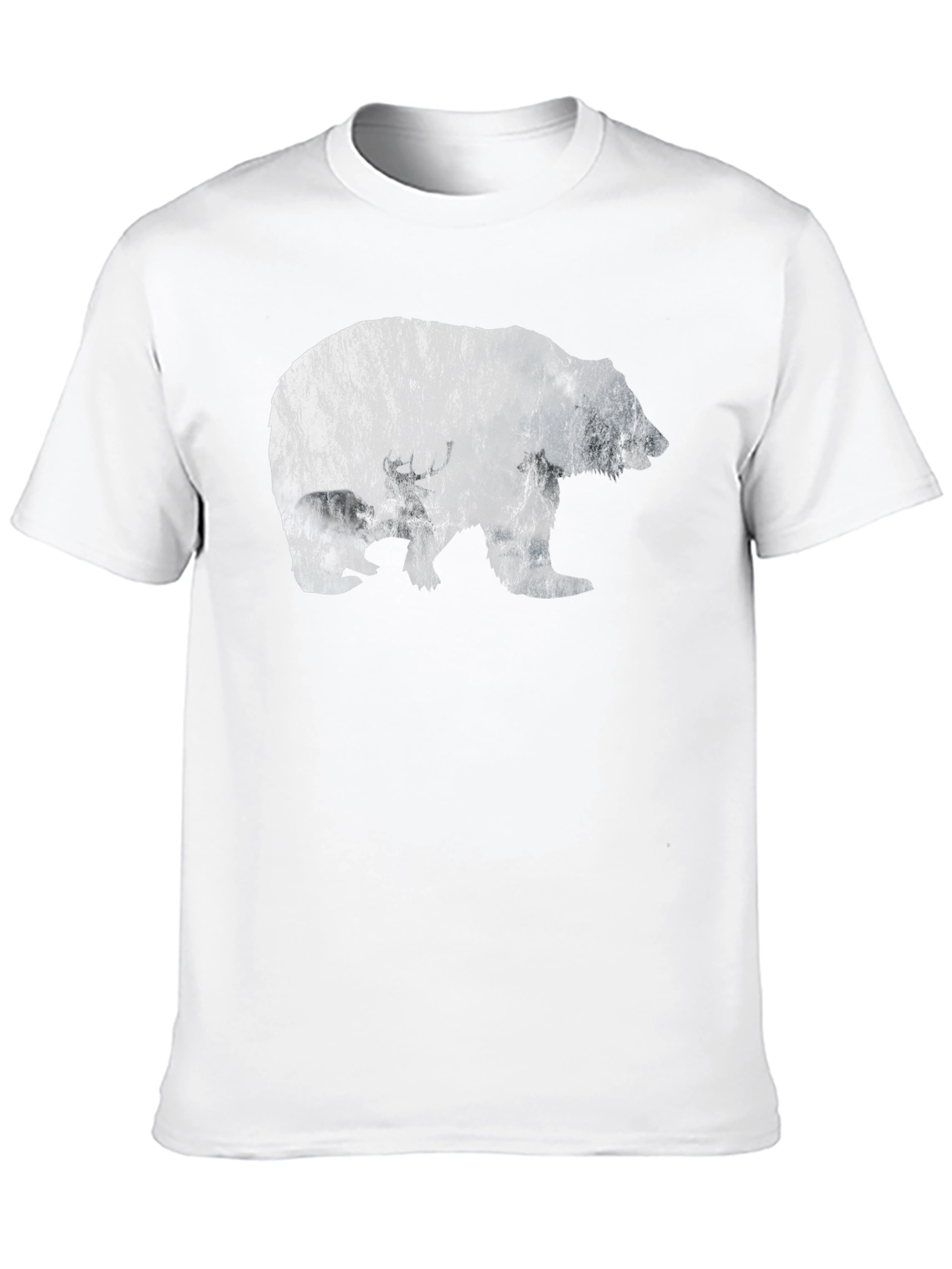 Bear Silhouette Black T-Shirt