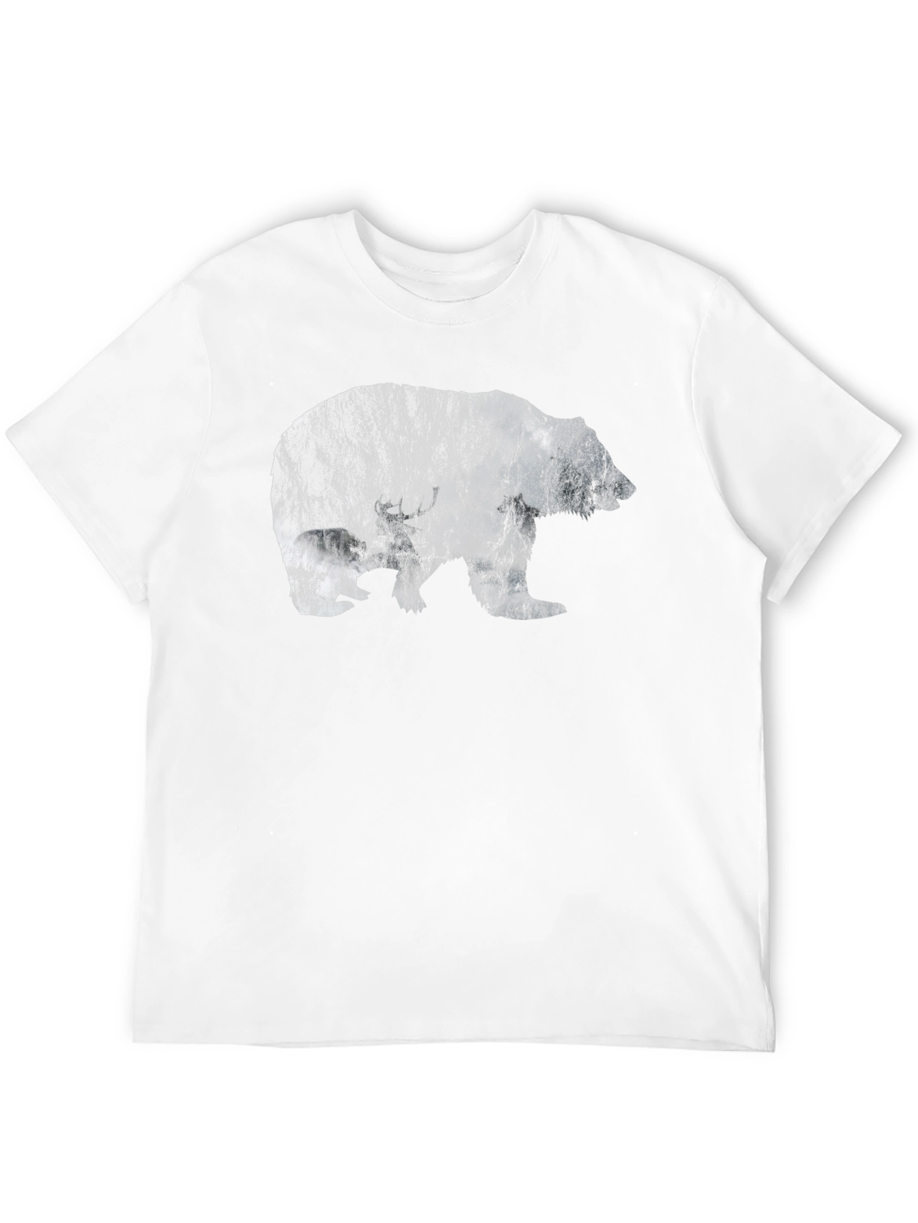 Bear Silhouette Black T-Shirt