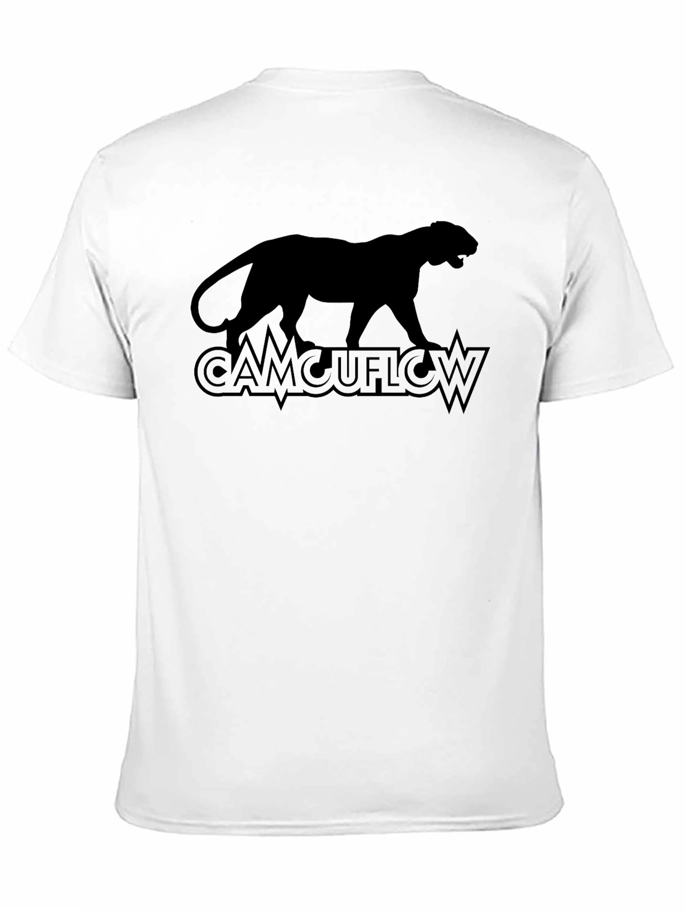 CAMCUFLOW Black Panther Graphic T-Shirt