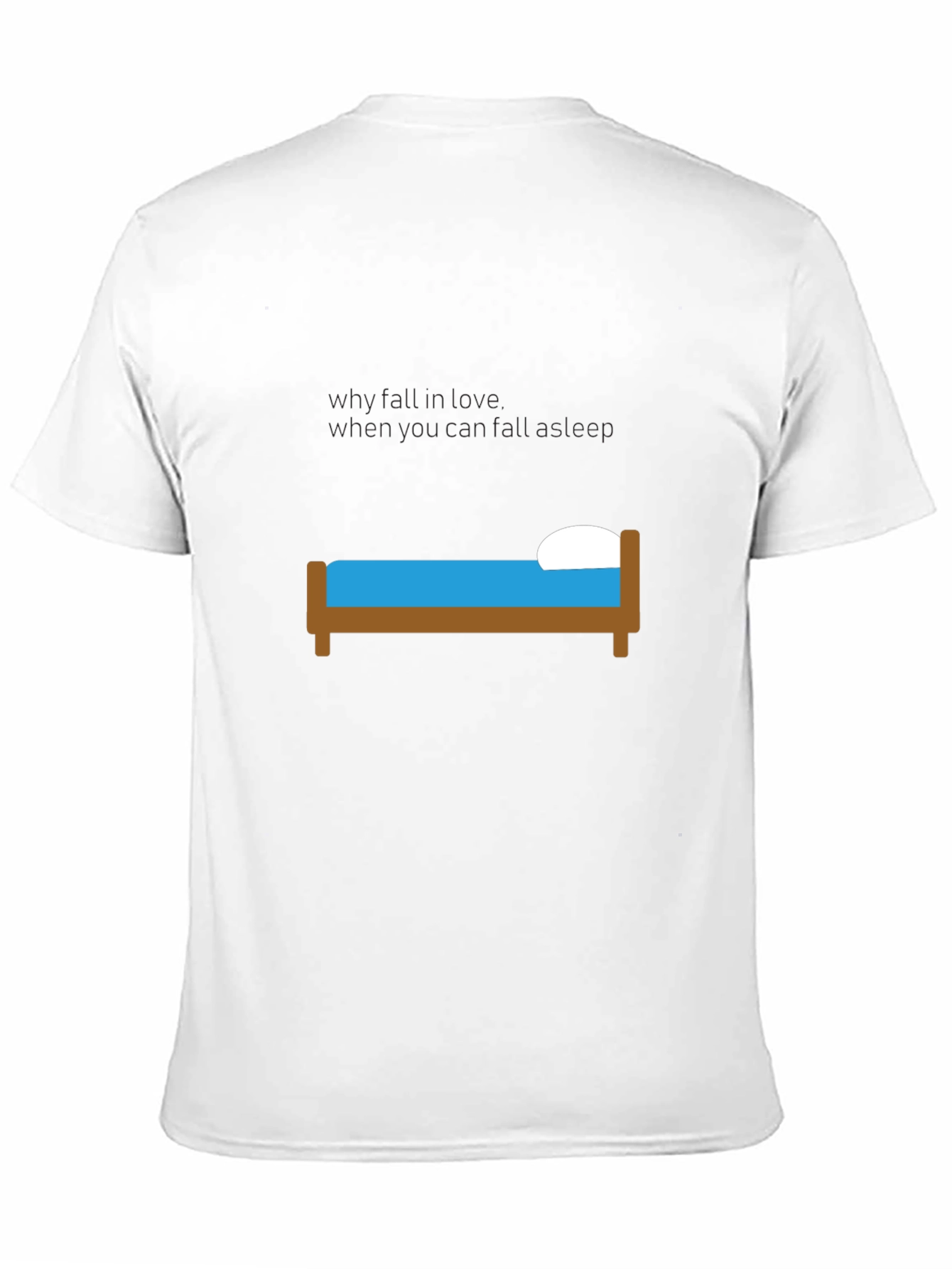 Funny I Fall Into Bed When... Black T-Shirt