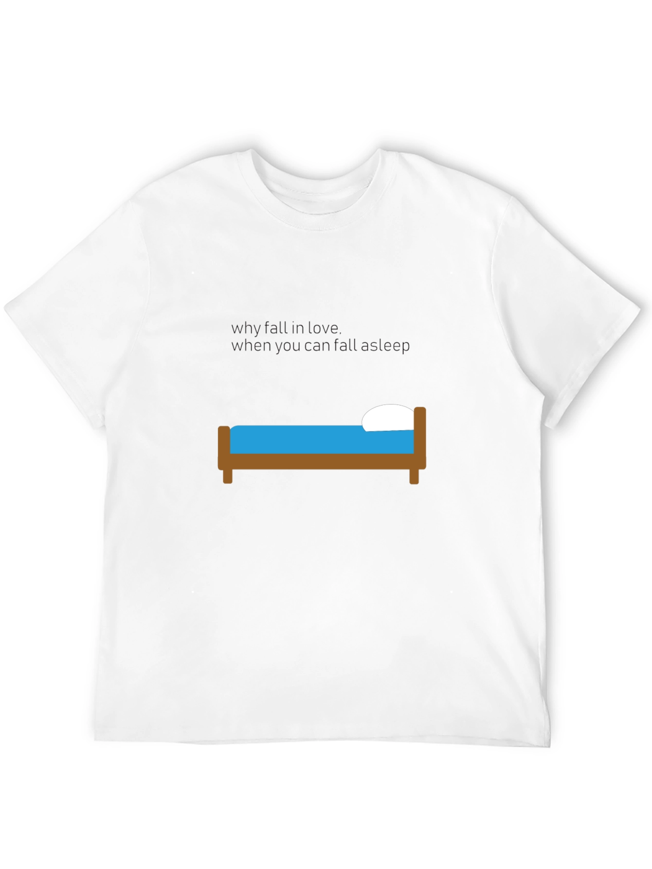Funny I Fall Into Bed When... Black T-Shirt