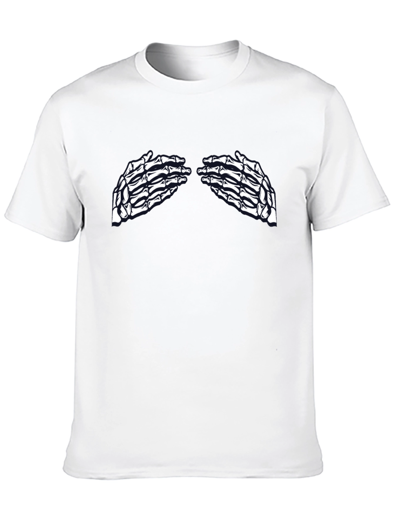 Skeleton Hands Graphic Tee - Unisex Black T-Shirt